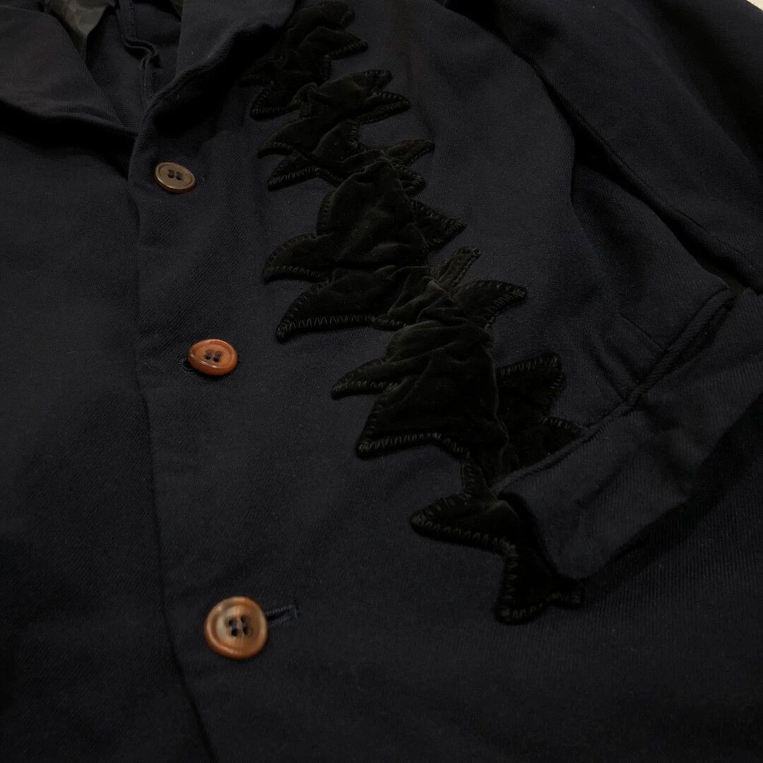 Comme des Garcons Comme des Garçons 06FW Velvet Star Jacket Deep Black-Blue S Size US S / EU 44-46 / 1 - 4 Thumbnail