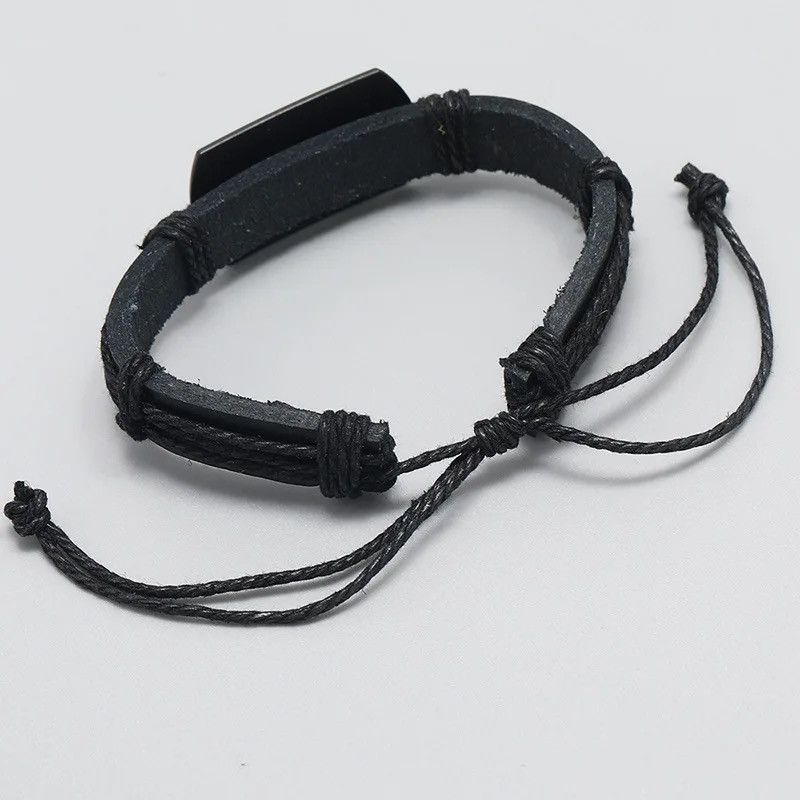 Designer × Vintage Multi-layer Woven Leather Rope Bracelet Size ONE SIZE - 5 Thumbnail