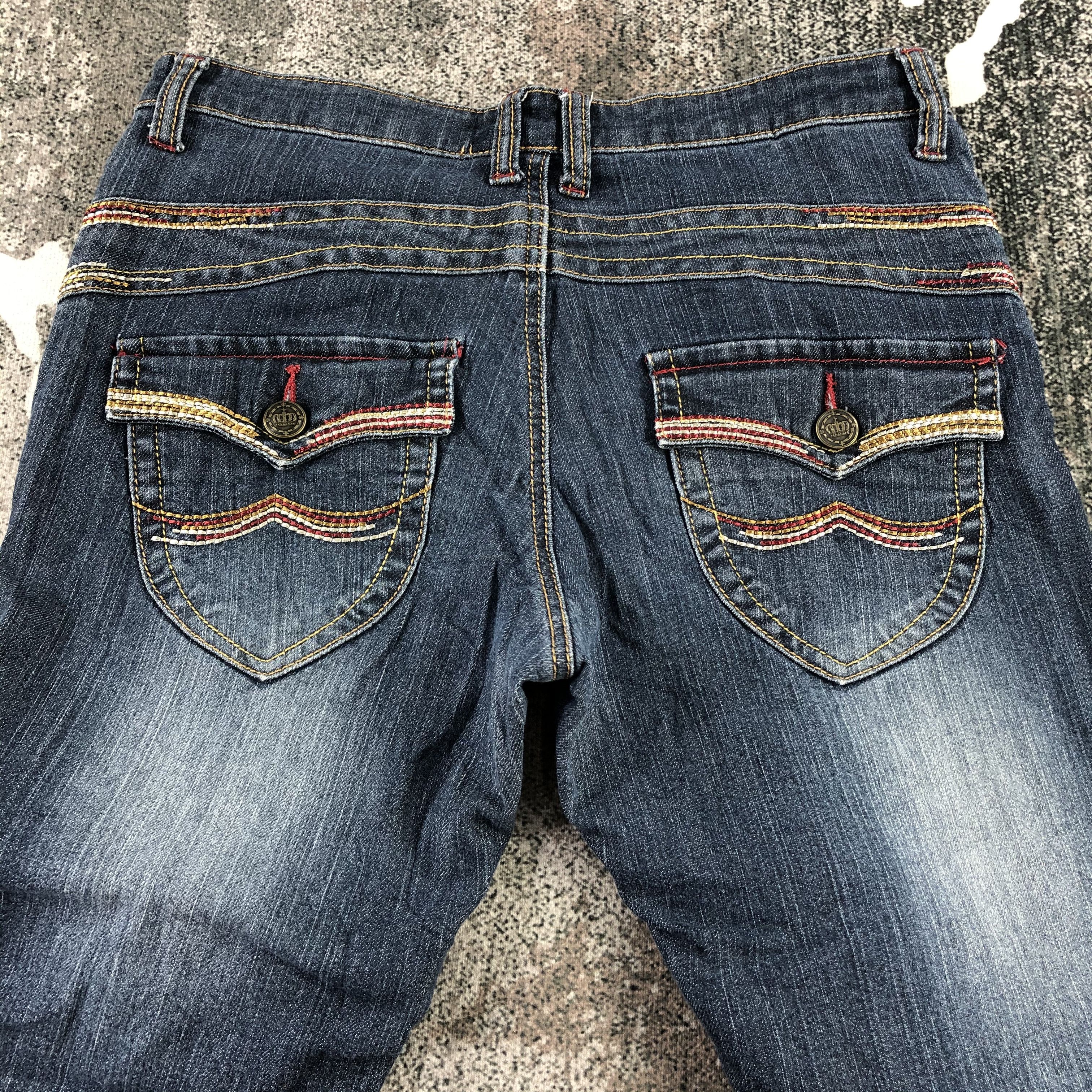 Japanese Brand Japanese Brand Denim Blue Wash Flare Jeans KJ1306 Size 32" / US 10 / IT 46 - 4 Thumbnail