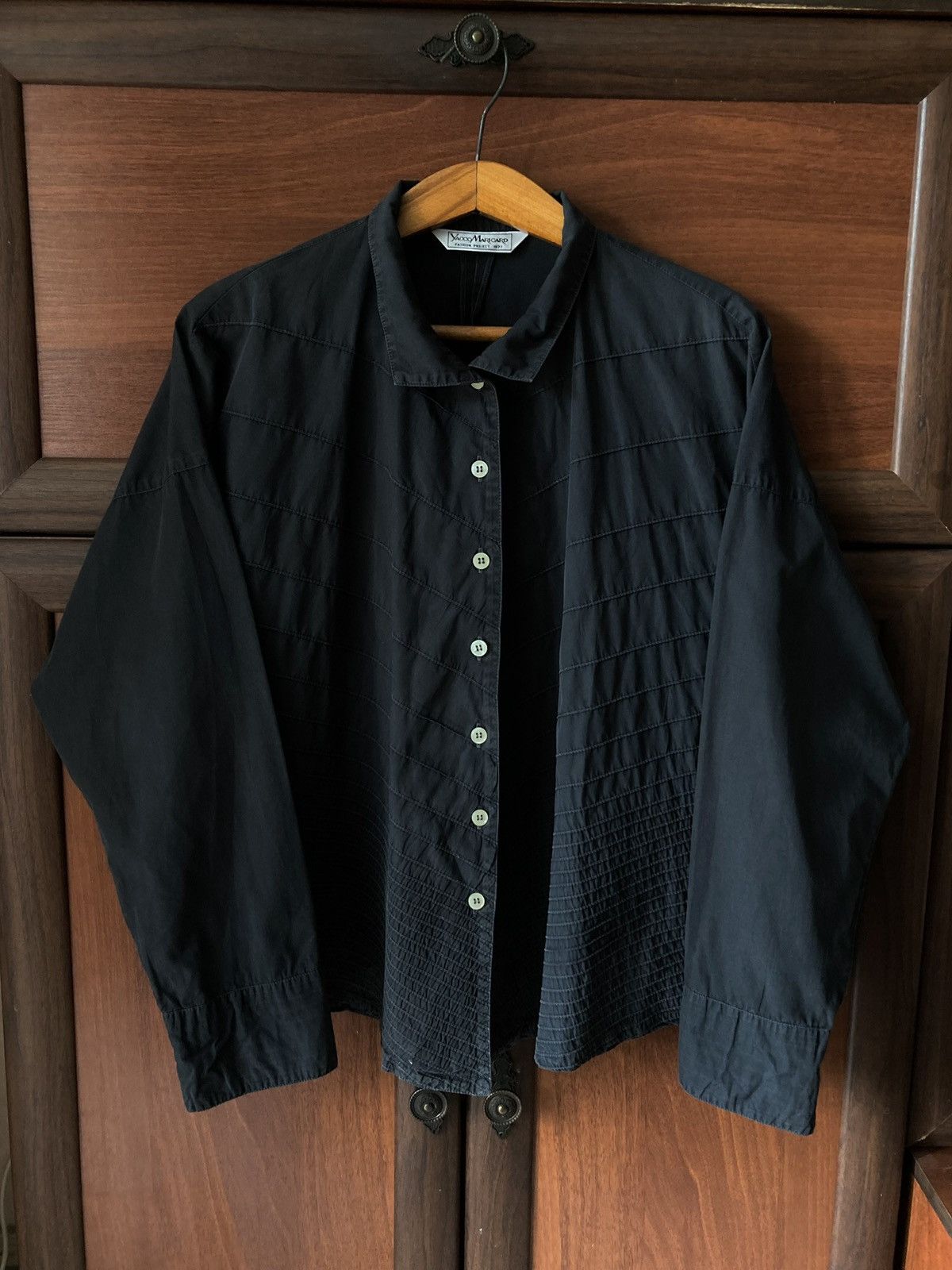 Other Yacco Maricard Boxy Shirt Pleated Lagenlook Japanese Size L / US 10 / IT 46 - 1 Thumbnail