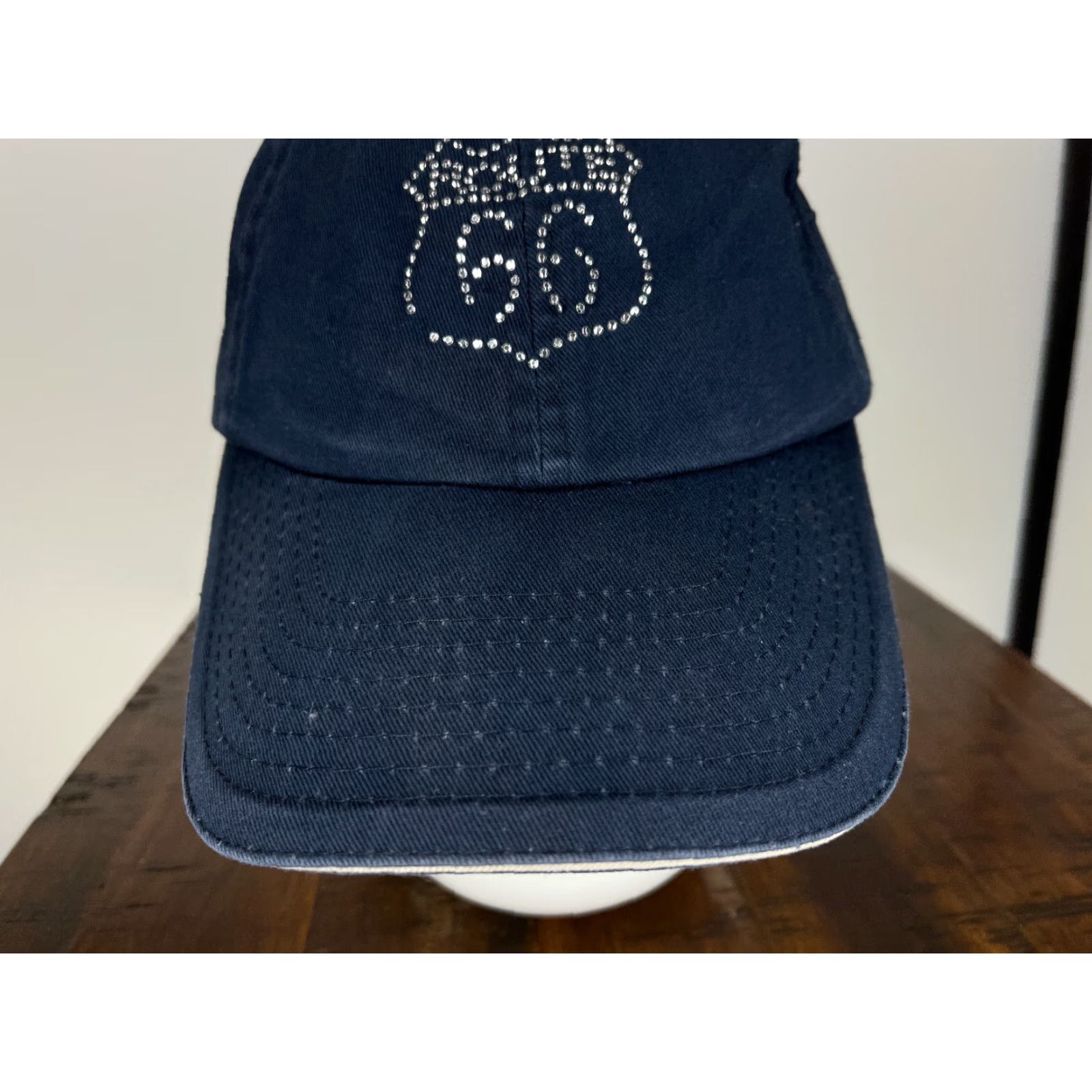 Route 66 Route 66 Hat Cap Strap Back Womens One Size Blue Bling Jeweled Cotton Twill Hat Cap Strap Back Womens One Size Blue Bling Jeweled Cotton Twill Size ONE SIZE - 3 Thumbnail