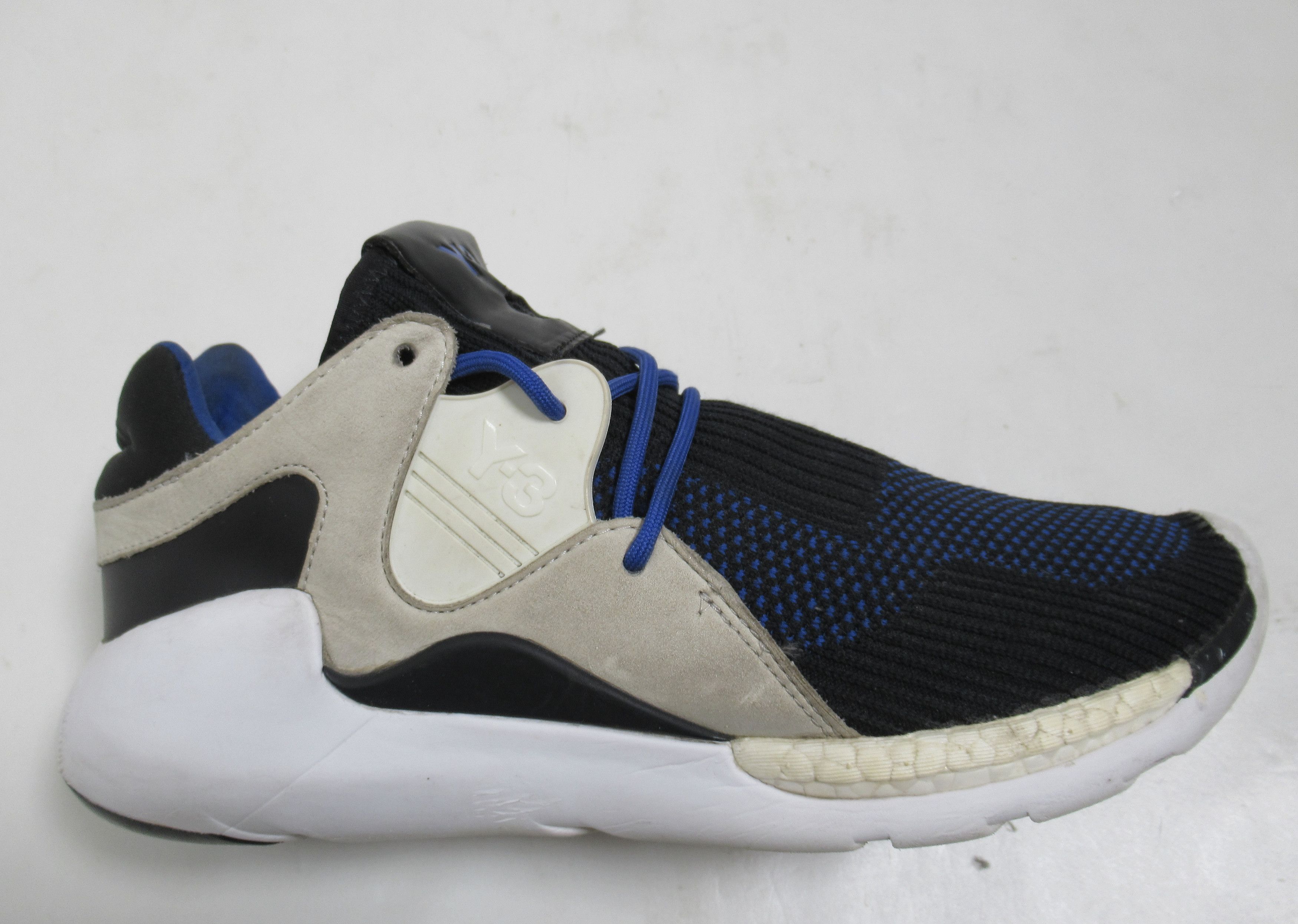 Yohji Yamamoto adidas Y 3 Men s QR Run Knit Sneakers Electric Blue AQ5723 Grailed