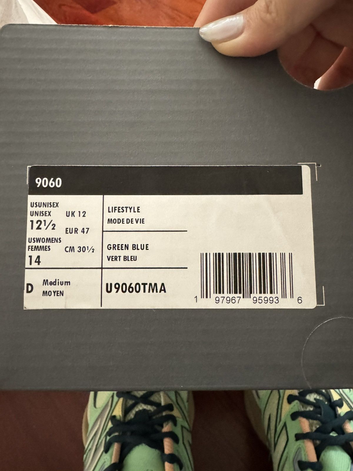 New Balance New balance 9060 Size US 12.5 / EU 45-46 - 4 Thumbnail