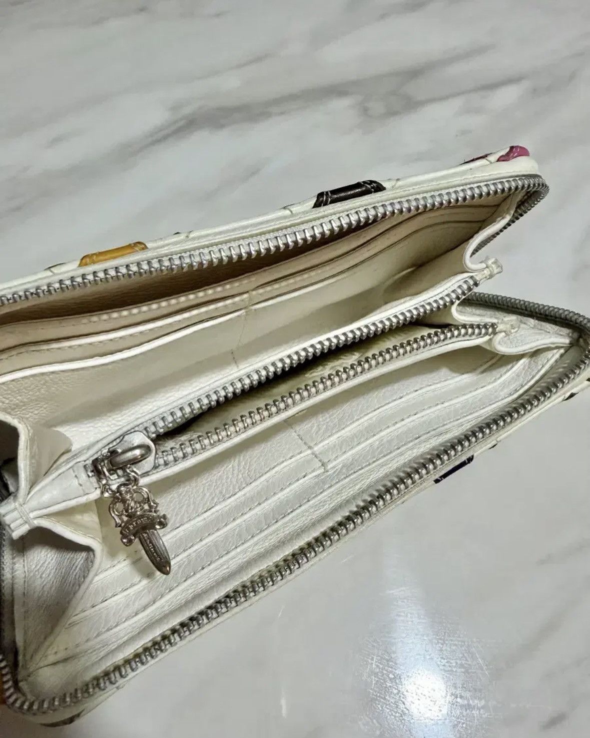 Chrome Hearts Chrome Hearts VIC Multi Color Leather Patch Wallet Size ONE SIZE - 5 Thumbnail