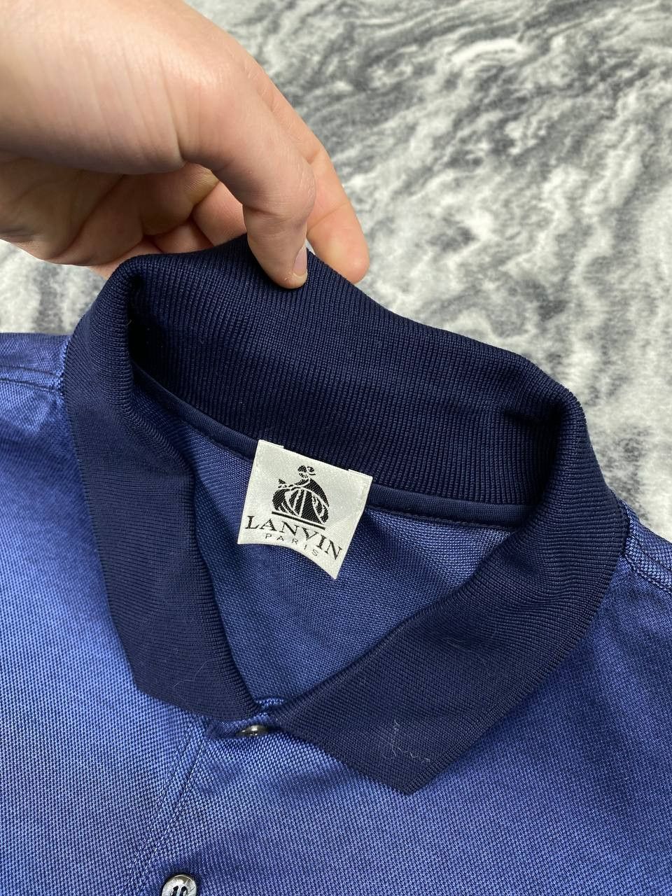 Lanvin Lanvin Polo Shirt Men Size XL Blue Size US XL / EU 56 / 4 - 8 Thumbnail
