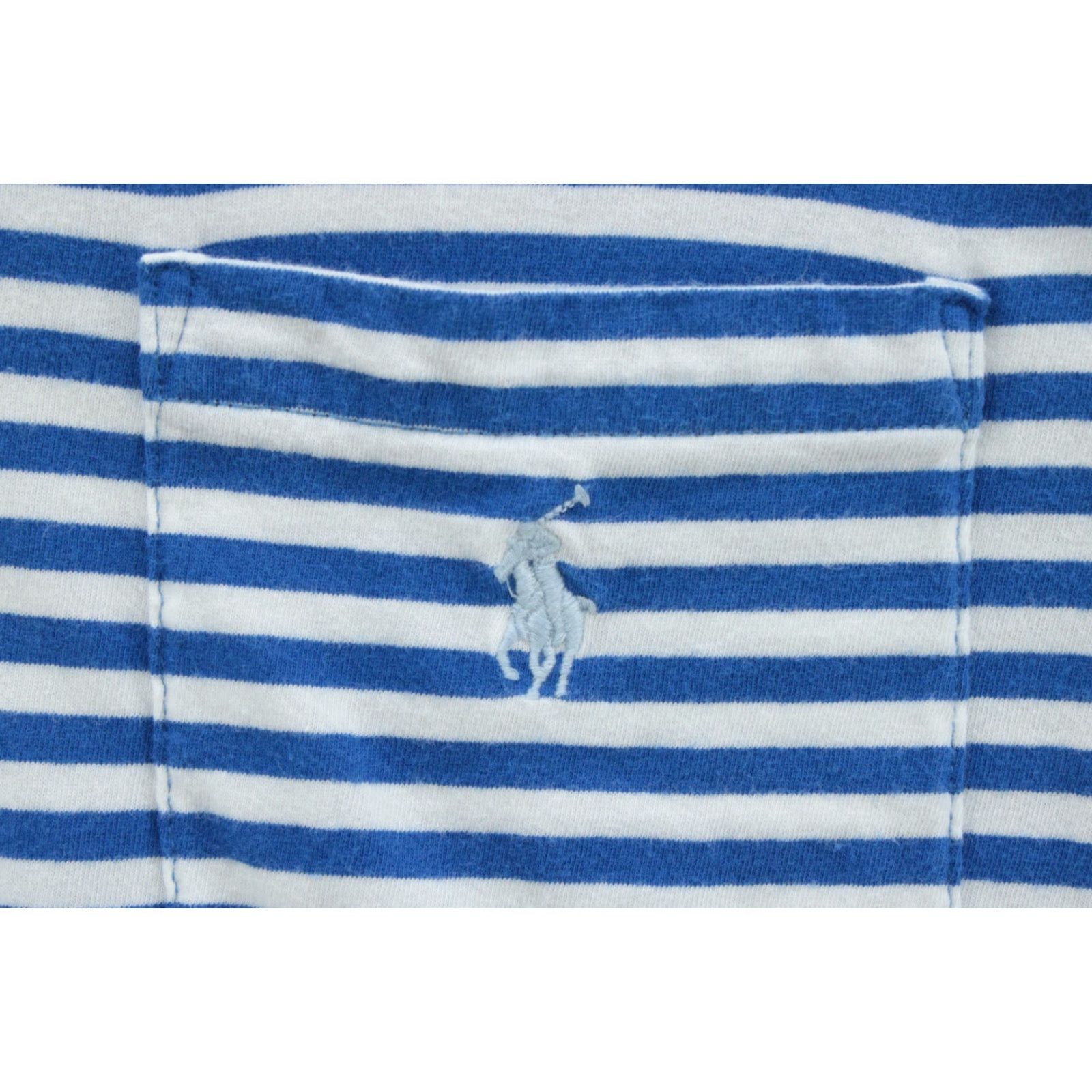 Polo Ralph Lauren Polo Ralph Lauren polo shirt Mens Large Blue White Striped Golf Preppy Stylish Shirt Size US L / EU 52-54 / 3 - 3 Thumbnail