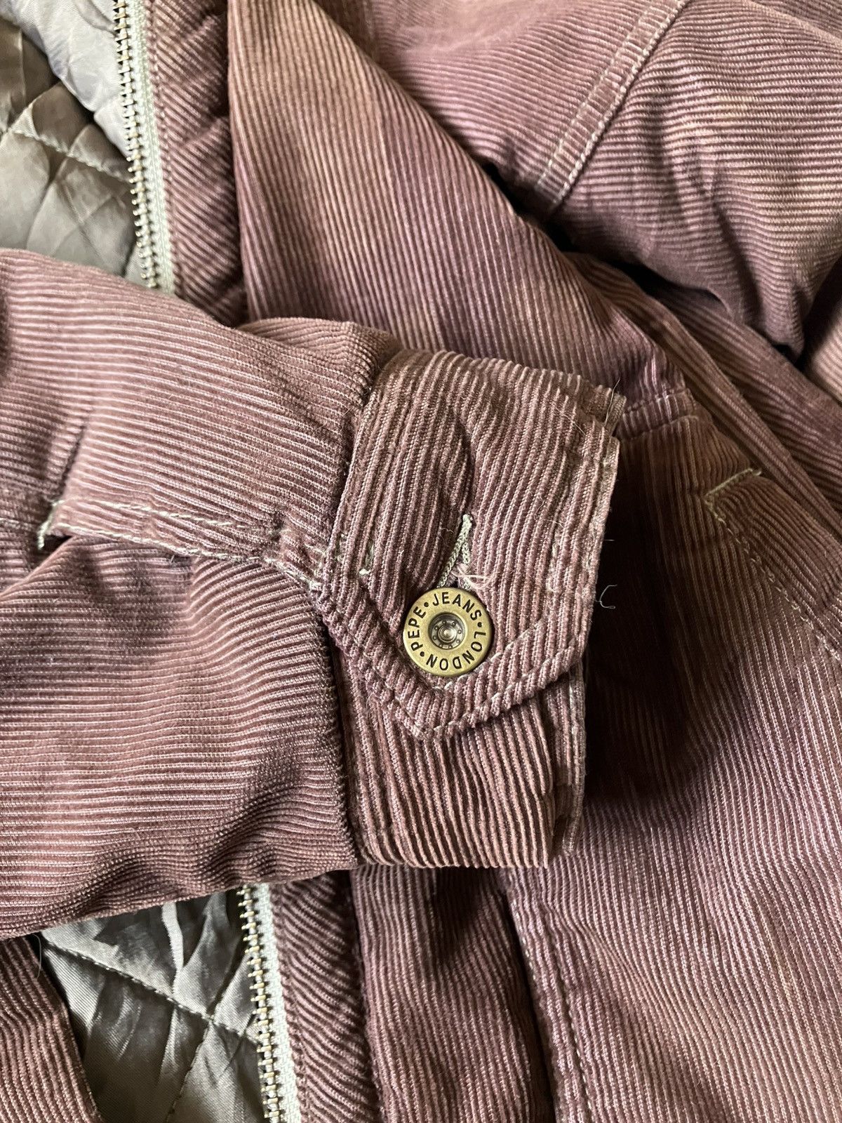 Pepe Jeans Burgundy Pepe Jeans Vintage Corduroy Lined Jacket Size US L / EU 52-54 / 3 - 7 Thumbnail