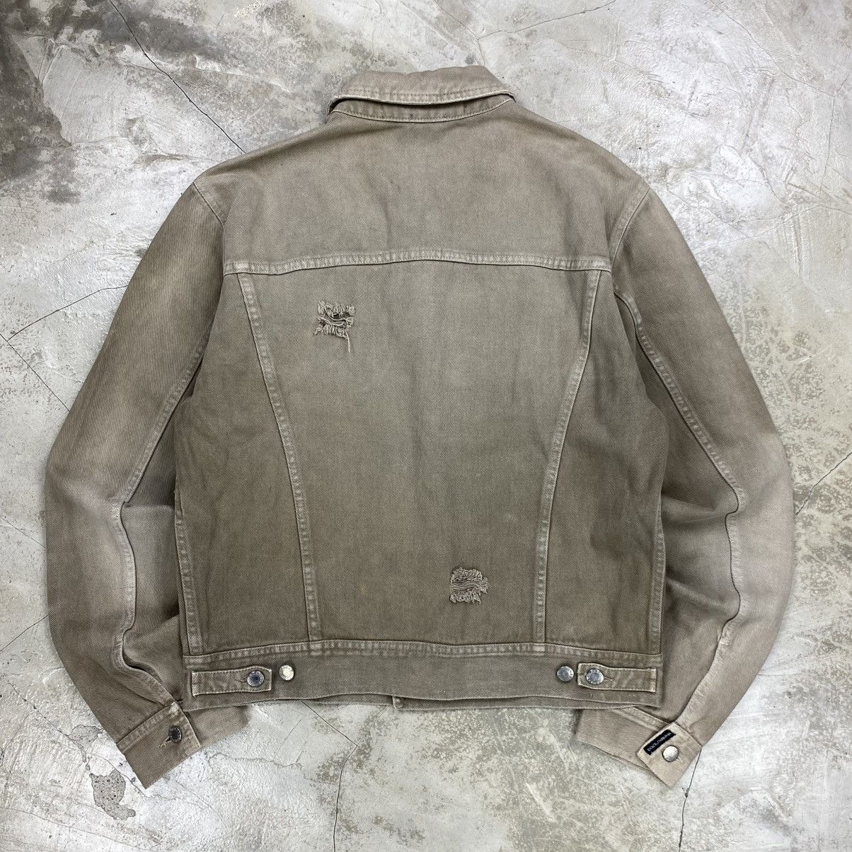 Dolce & Gabbana Distressed Denim Jacket Size US M / EU 48-50 / 2 - 8 Thumbnail