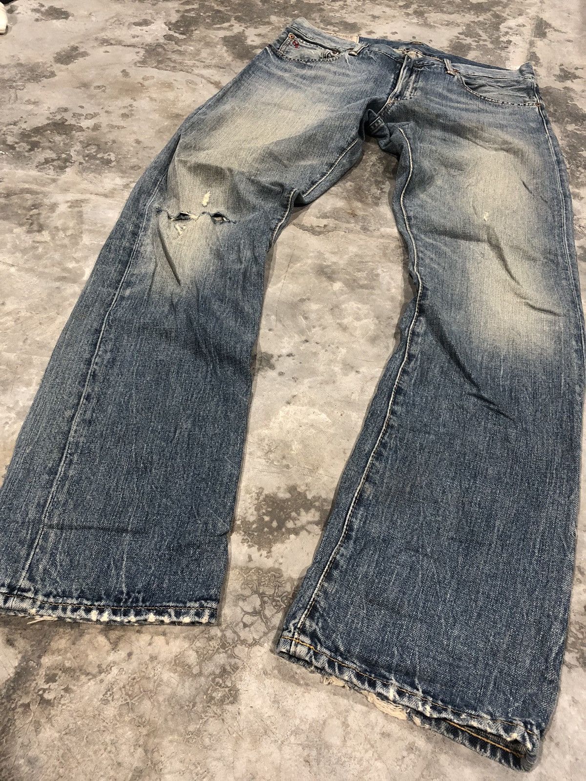 Polo Ralph Lauren × Vintage Vintage PRL Ralph Lauren RL Jeans Washedstone Size US 34 / EU 50 - 4 Thumbnail