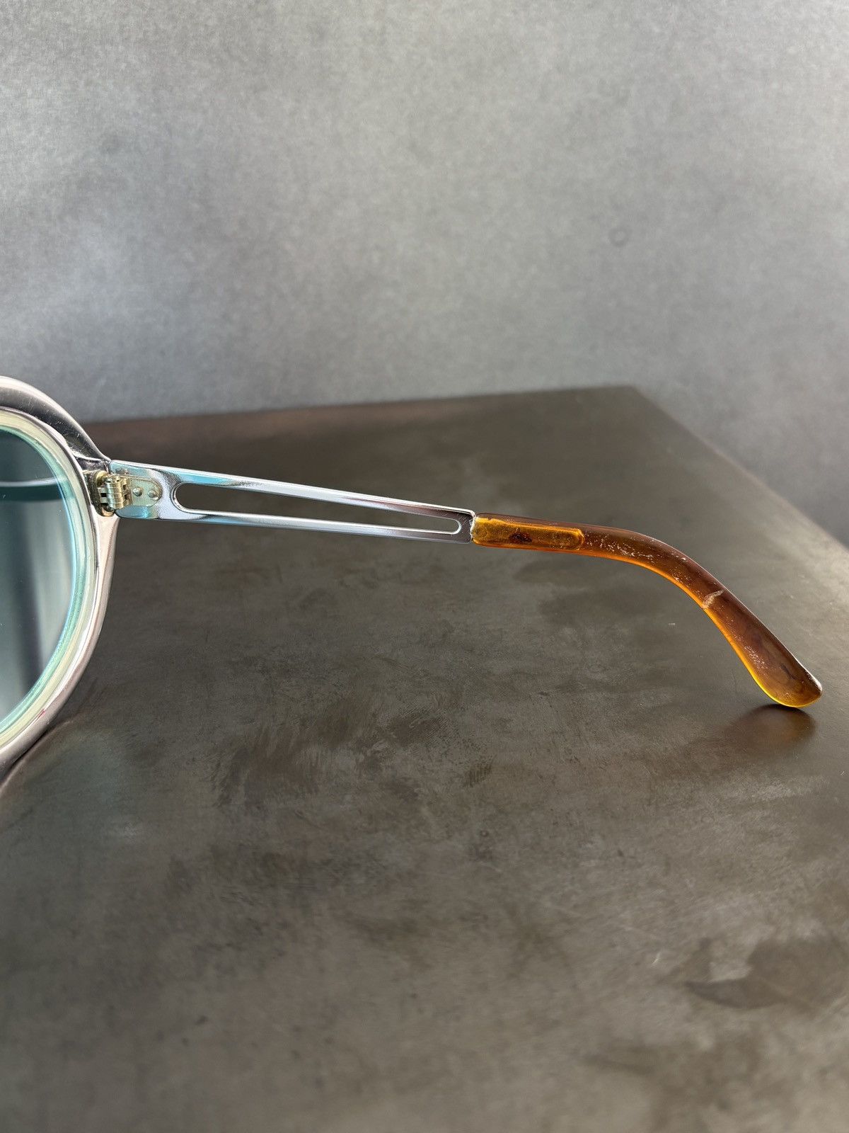 Vintage True Vintage Sunglasses Space Age Chrome Metal Oversized 60s Size ONE SIZE - 17 Thumbnail