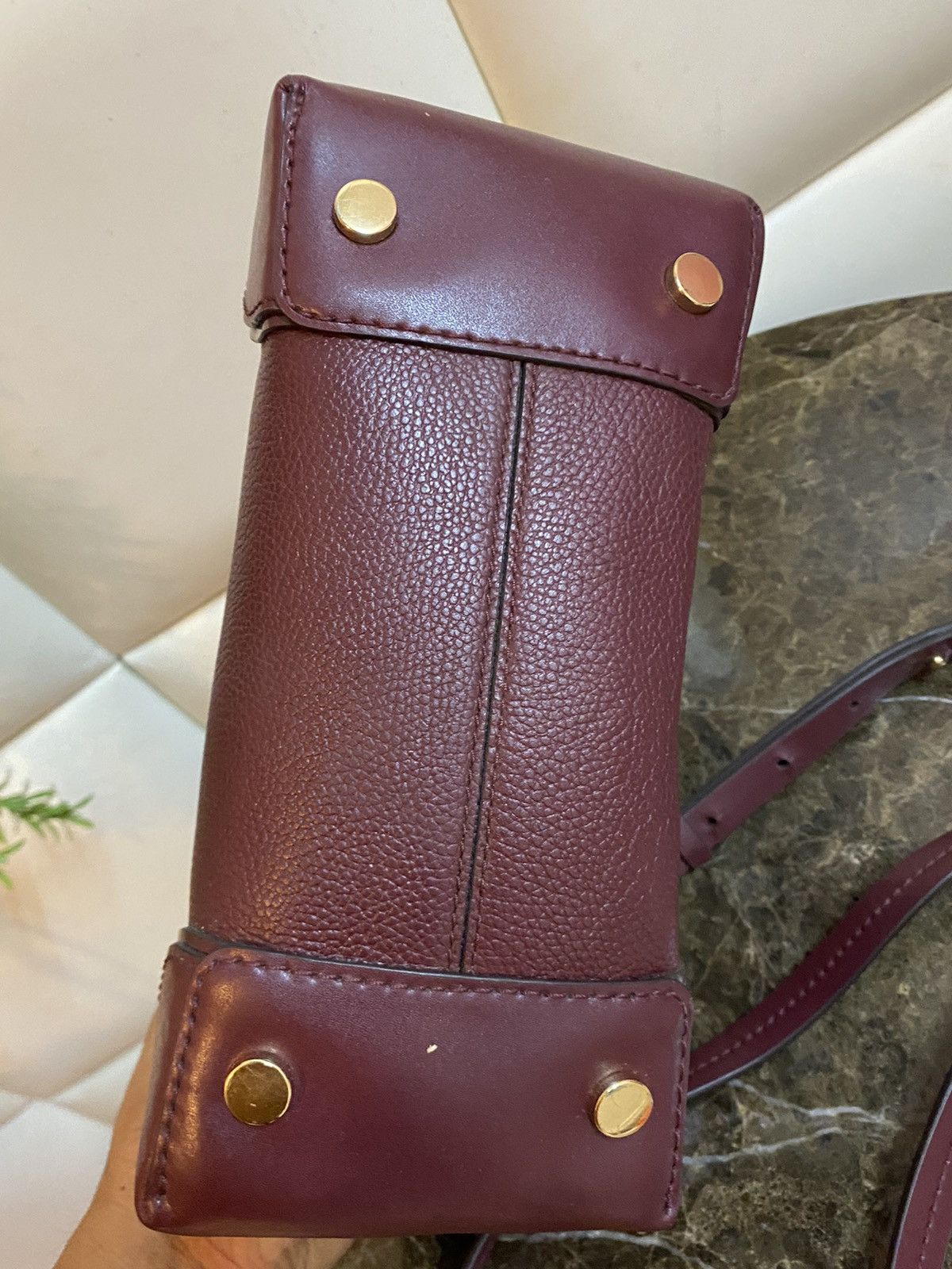 Michael Kors MICHAEL KORS MERCER GALLERY MEDIUM LEATHER SATCHEL - OXBLOOD Size ONE SIZE - 6 Thumbnail