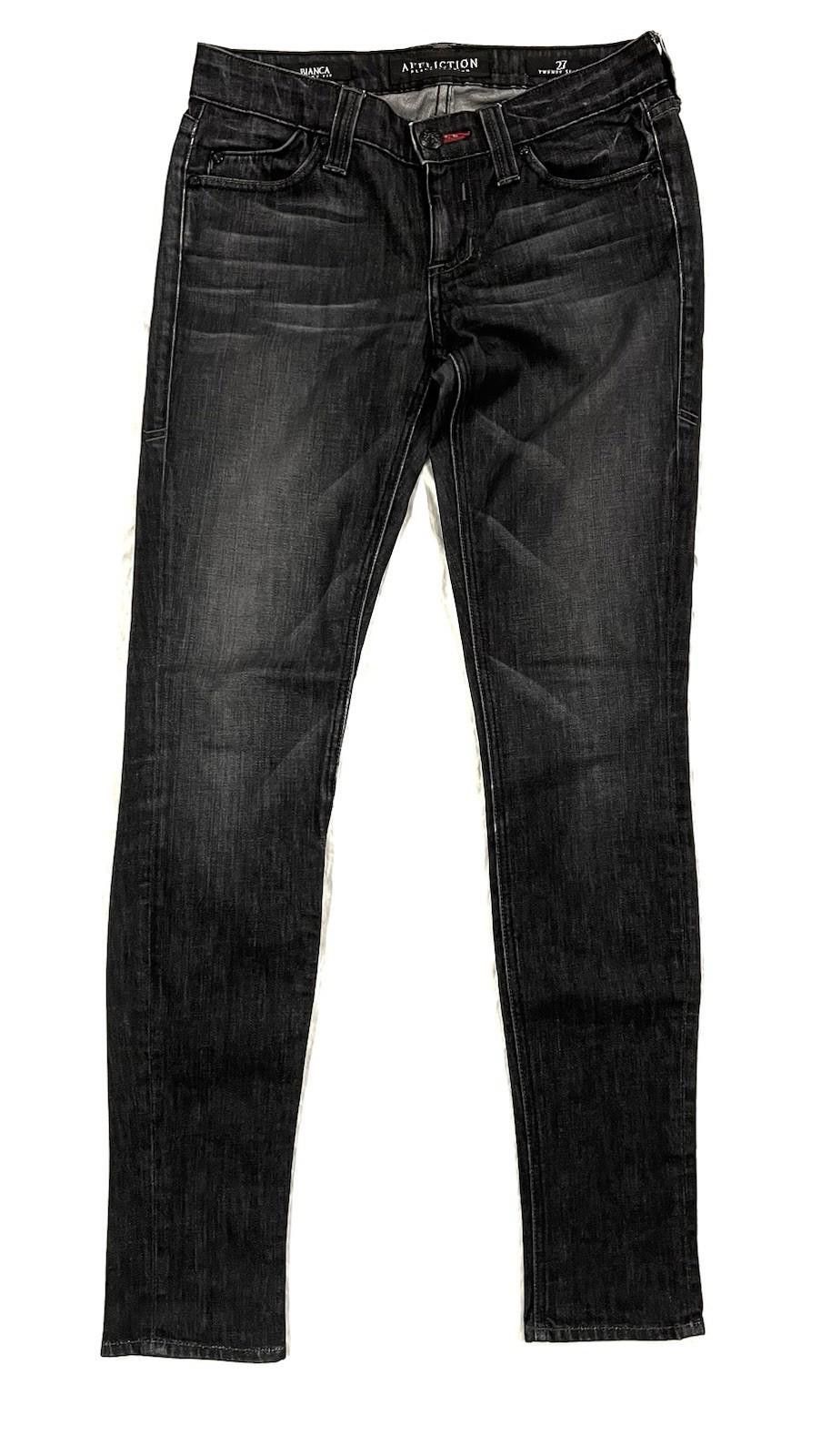 Affliction Affliction Bianca Y2K Black Skinny Jeans Deer Skull Gothic Size 25" / US 0 / IT 36 - 1 Thumbnail
