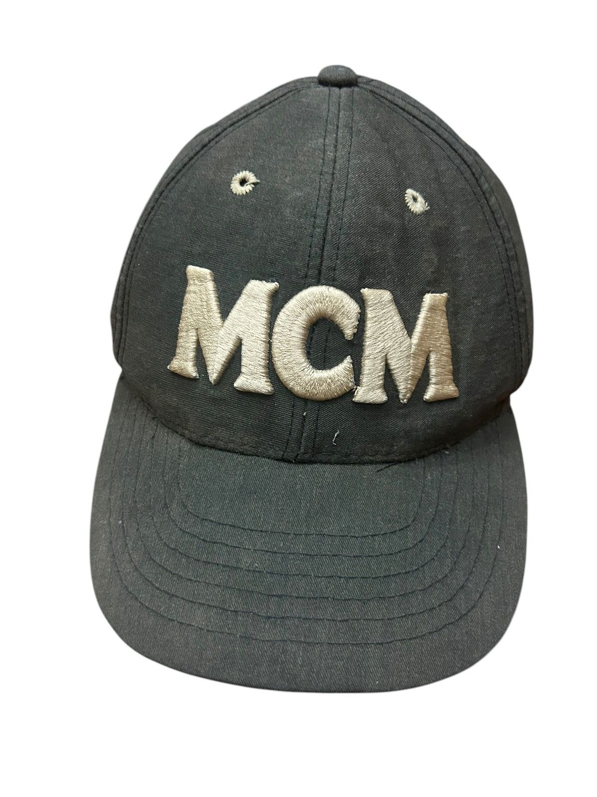 MCM × Vintage Vintage 90s MCM Spell out Cap Adjustable / Faded Distressed Size ONE SIZE - 3 Thumbnail