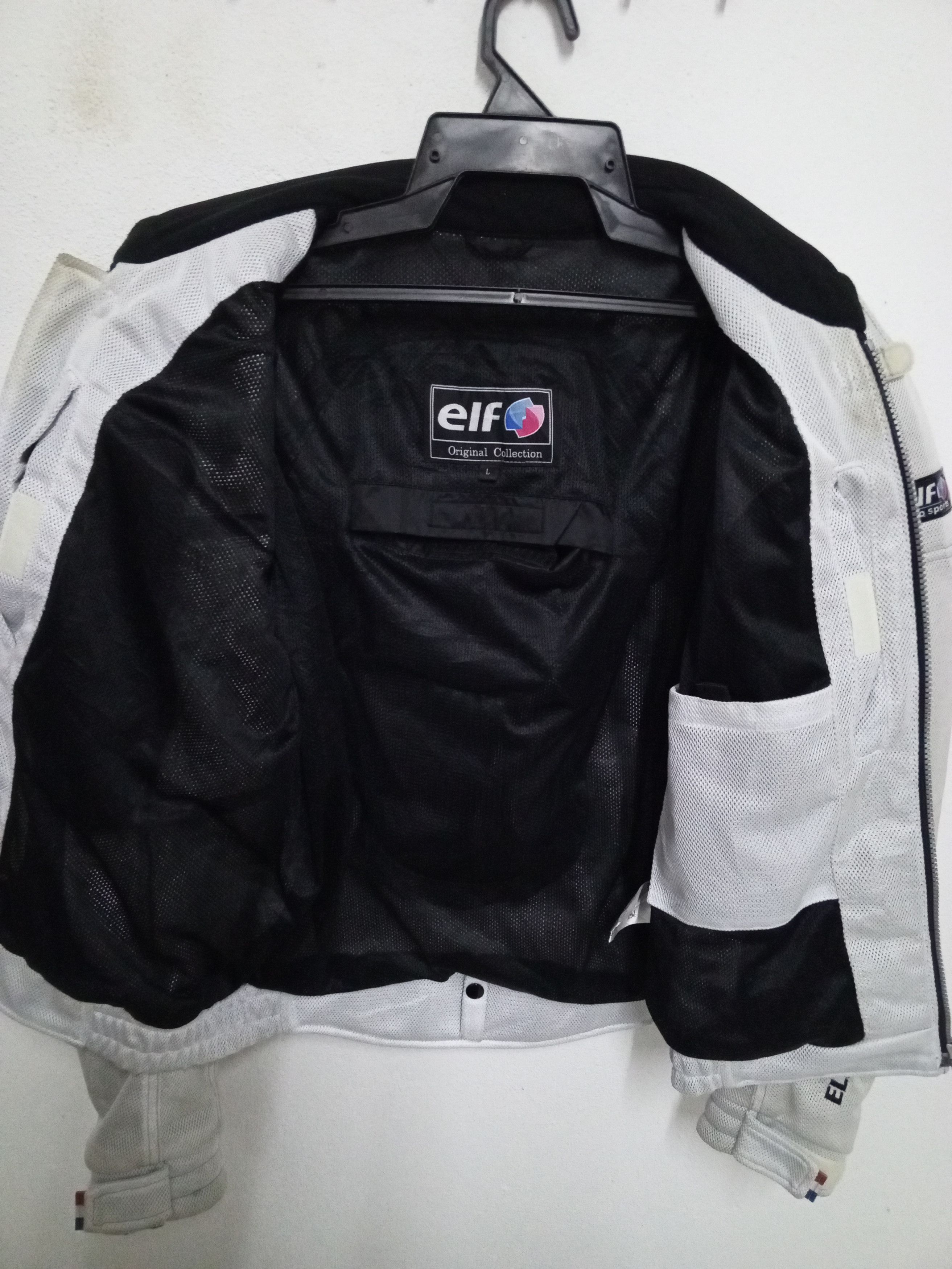 Vintage EIF MOTO SPORT JACKET WHITE/GRAY Size US L / EU 52-54 / 3 - 11 Thumbnail