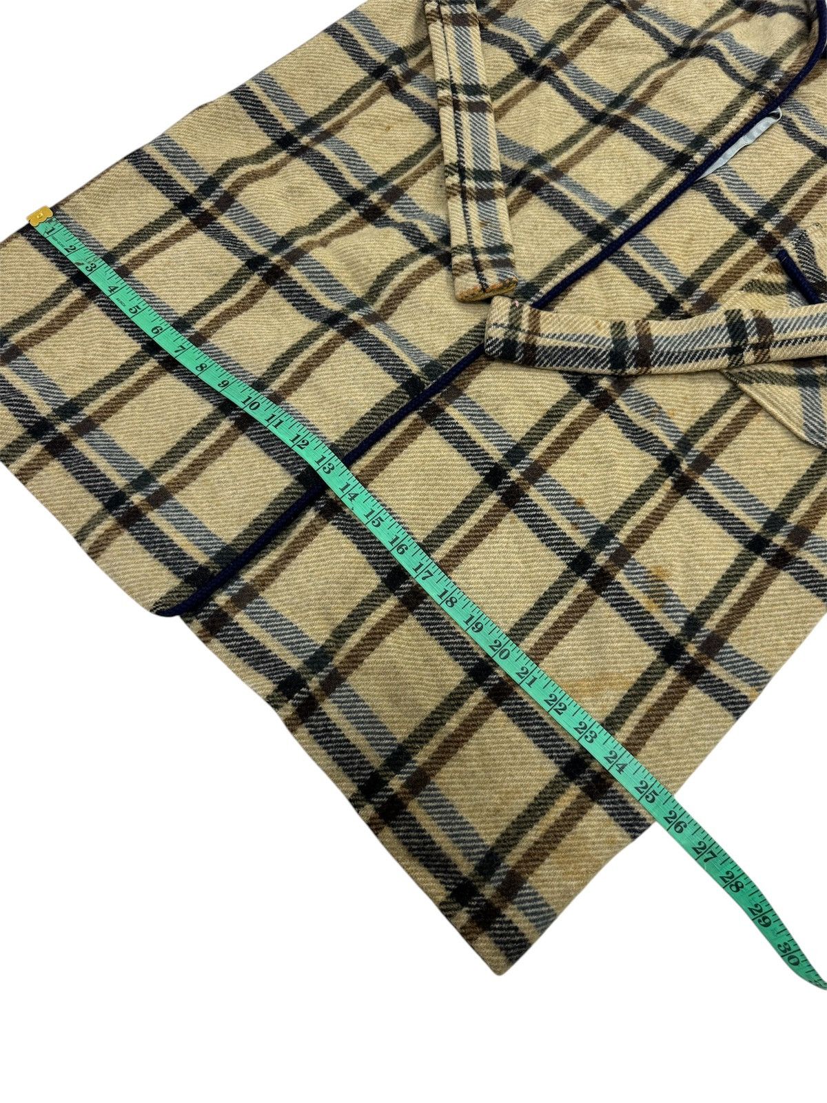 Japanese Brand × Vintage JAPANESE DESIGN LARVAL NOVA CHECK STYLE LONG JACKET Size L / US 10 / IT 46 - 15 Thumbnail