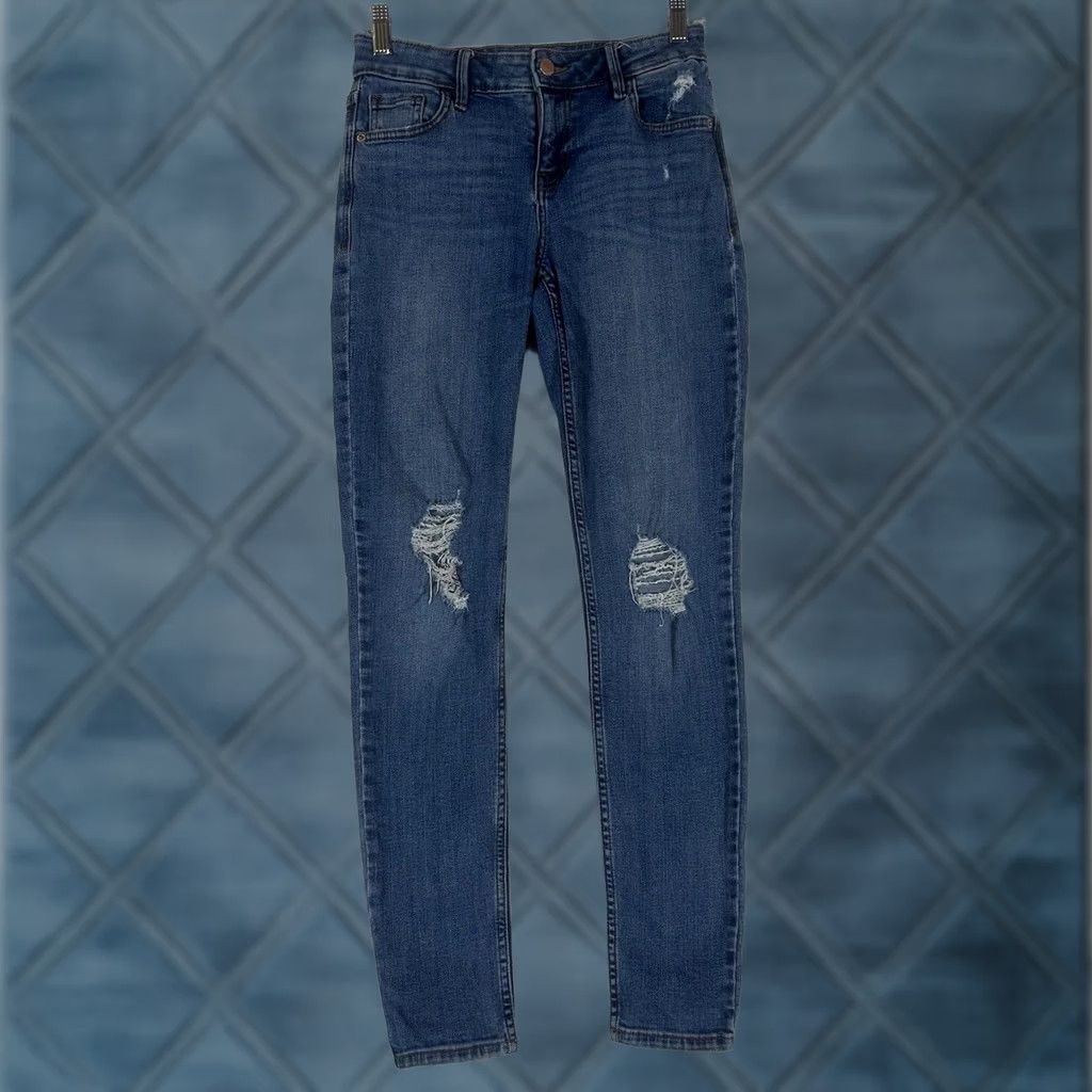 Old Navy Old Navy Rockstar Skinny Jeans Womens Size 2 Blue Denim Mid Rise Slim Fit Pockets Stretch Size 26" / US 2 / IT 38 - 1 Thumbnail