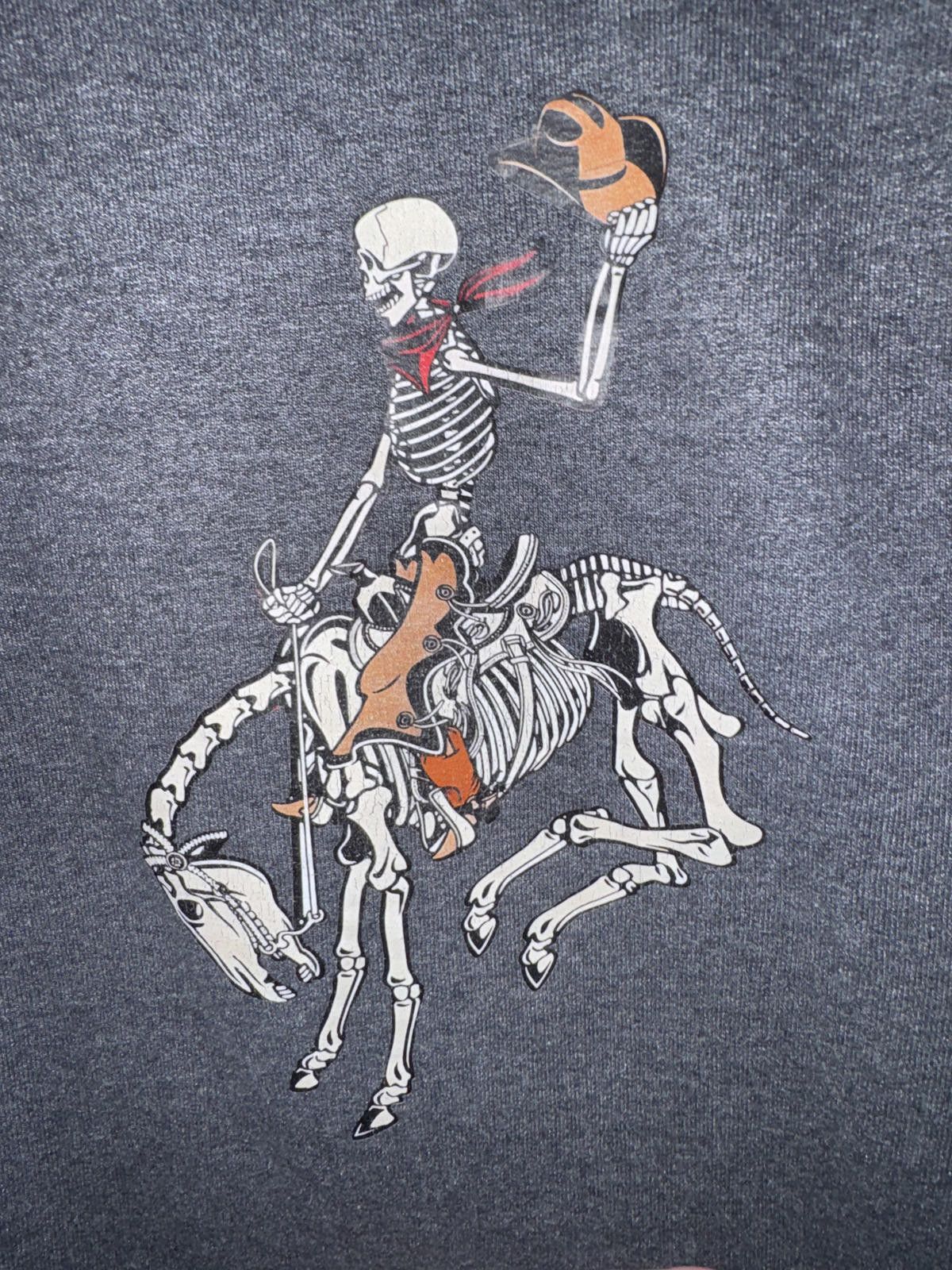 Other Dark Gray Skeleton Cowboy Graphic Sweatshirt Size US S / EU 44-46 / 1 - 2 Thumbnail
