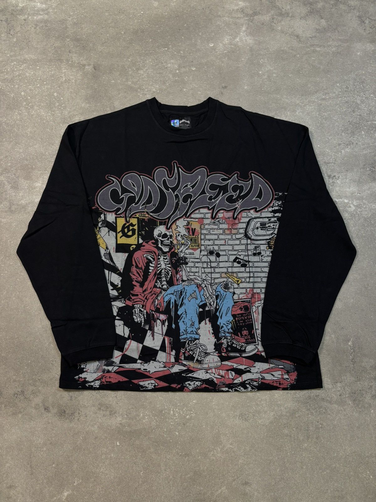 Godspeed Godspeed Stoner Longsleeve, Black Size US S / EU 44-46 / 1 - 1 Thumbnail