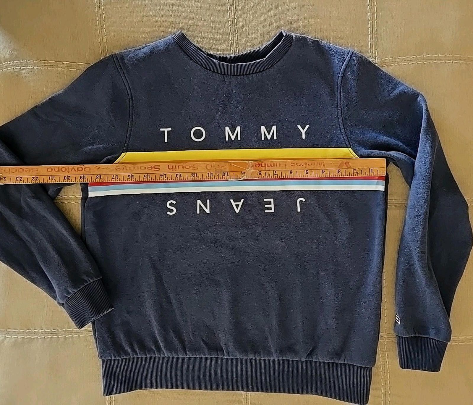 Tommy Hilfiger Vtg Tommy Jeans Womens Pullover Rainbow Sweatshirt Size S/P Size S / US 4 / IT 40 - 4 Thumbnail