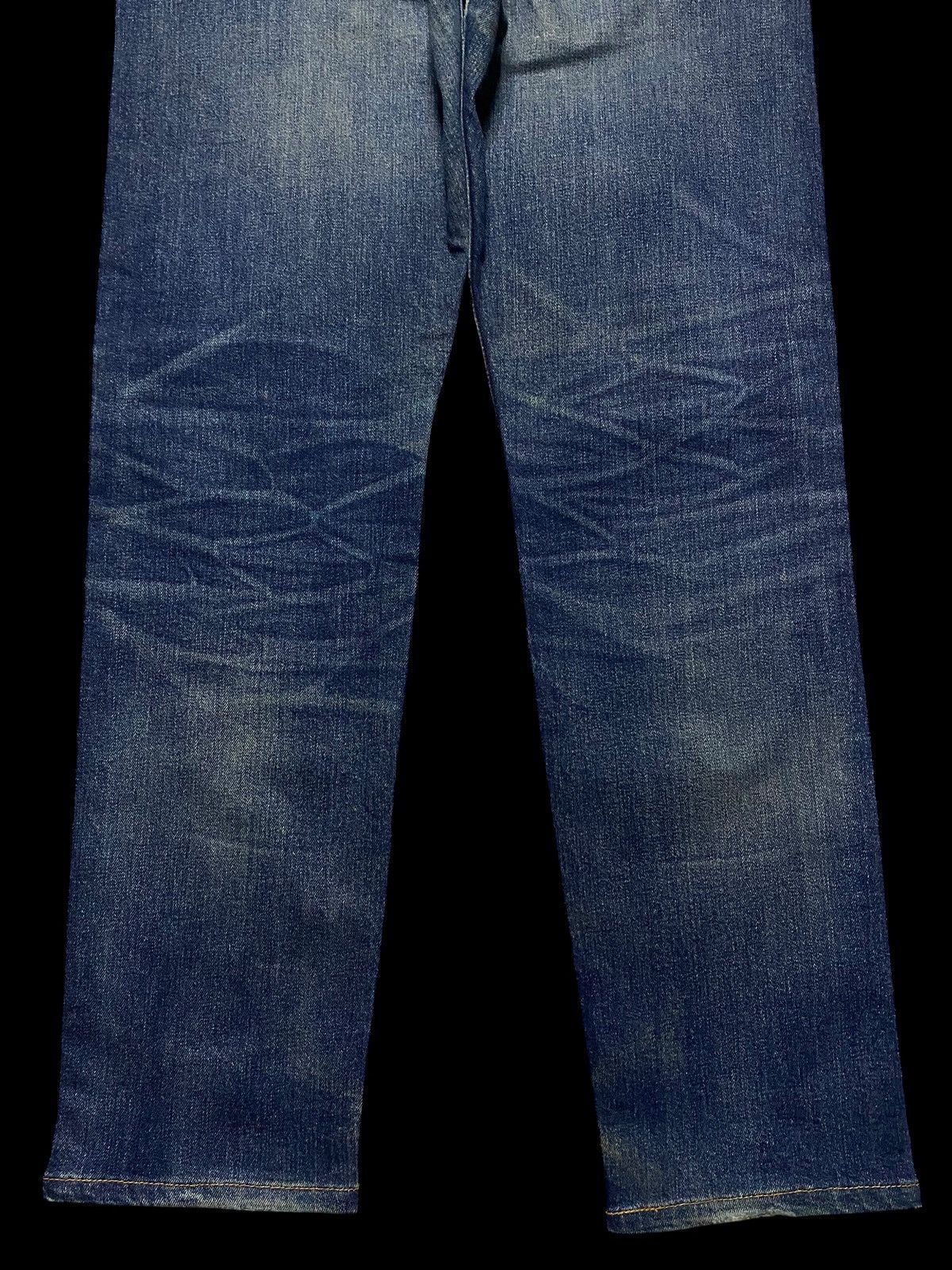 Levi's Vintage Clothing Levis 502 Y2K Big E Blue Wash Distressed Slim Fit Jeans Size US 31 - 6 Thumbnail
