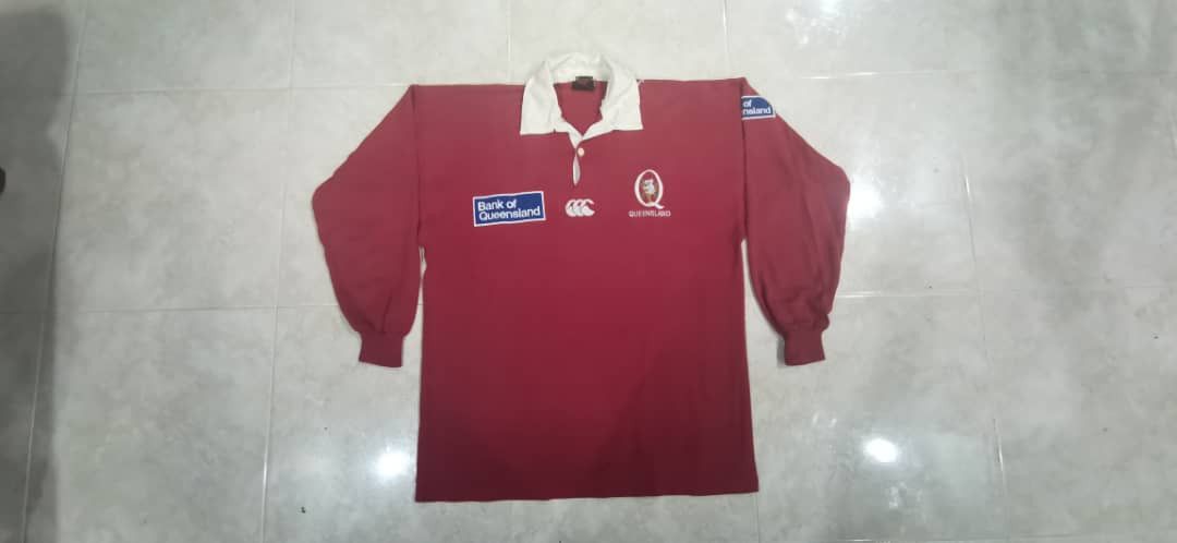 image of Canterbury Of New Zealand x Jersey 1999 Queensland Red Rugby Union Jersey in Reds (Size Medium)