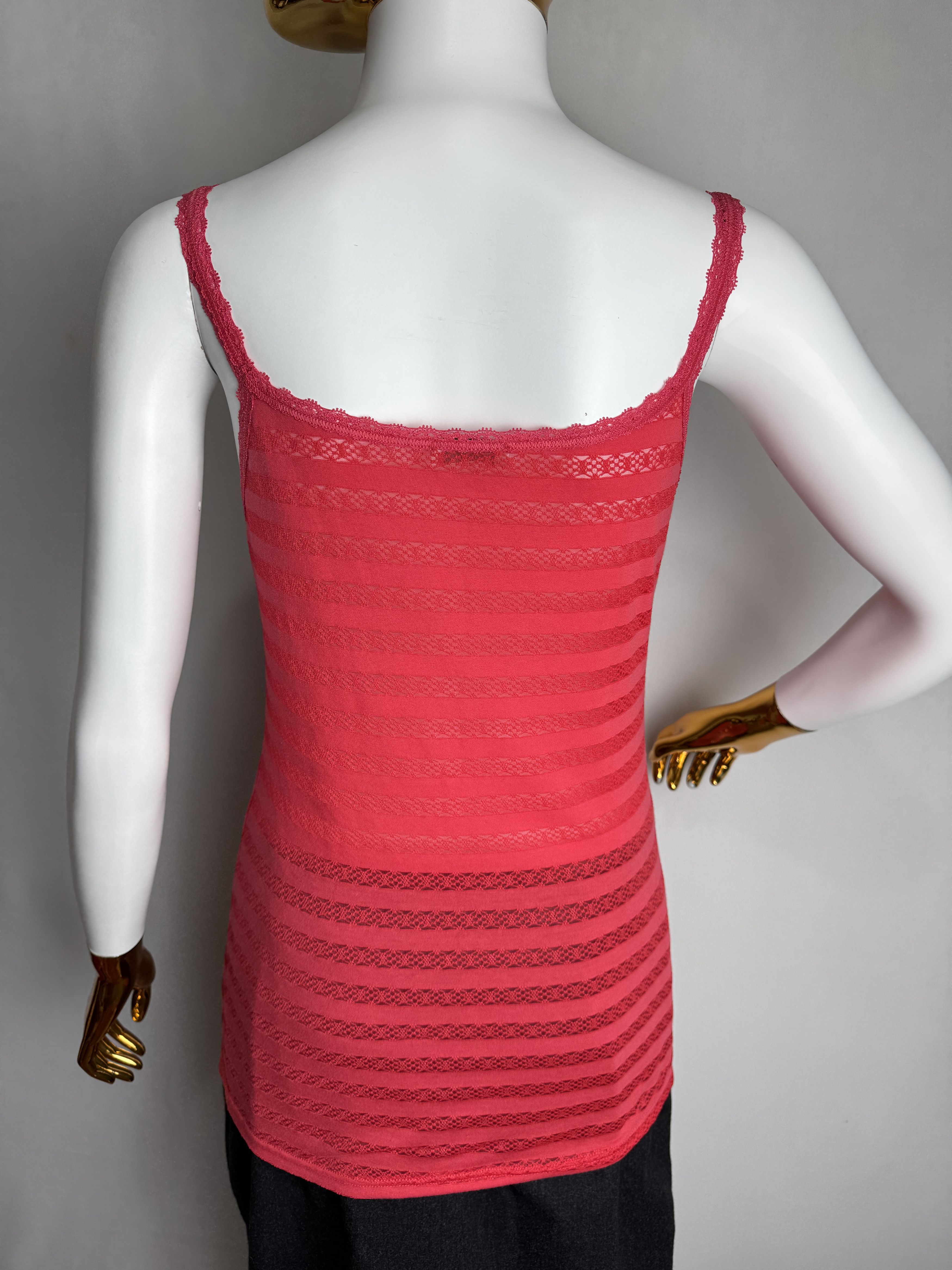 Designer × Pierre Cardin × Vintage PIERRE CARDIN vintage women’s sheer lace tank top Size S / US 4 / IT 40 - 8 Thumbnail