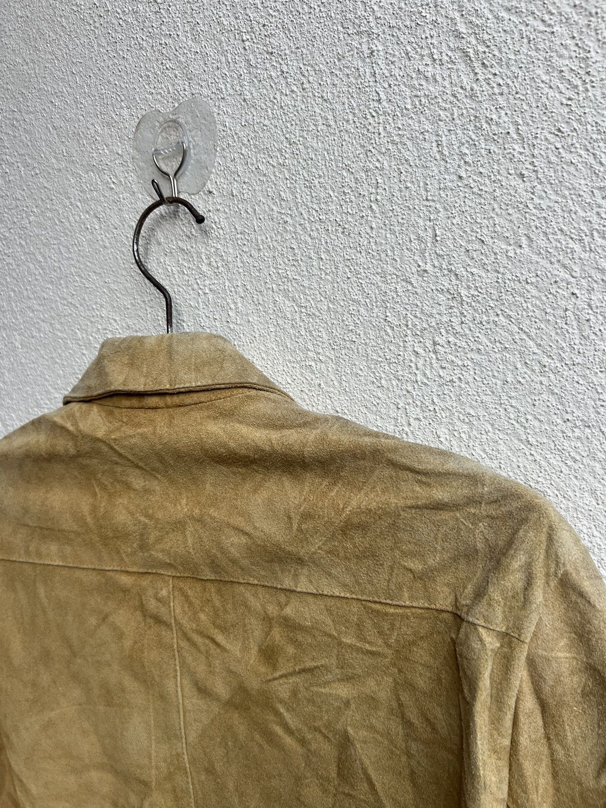Leather RARE! Vintage Vent Couvert Paris Patina Suede Leather Shirt Size US M / EU 48-50 / 2 - 17 Thumbnail