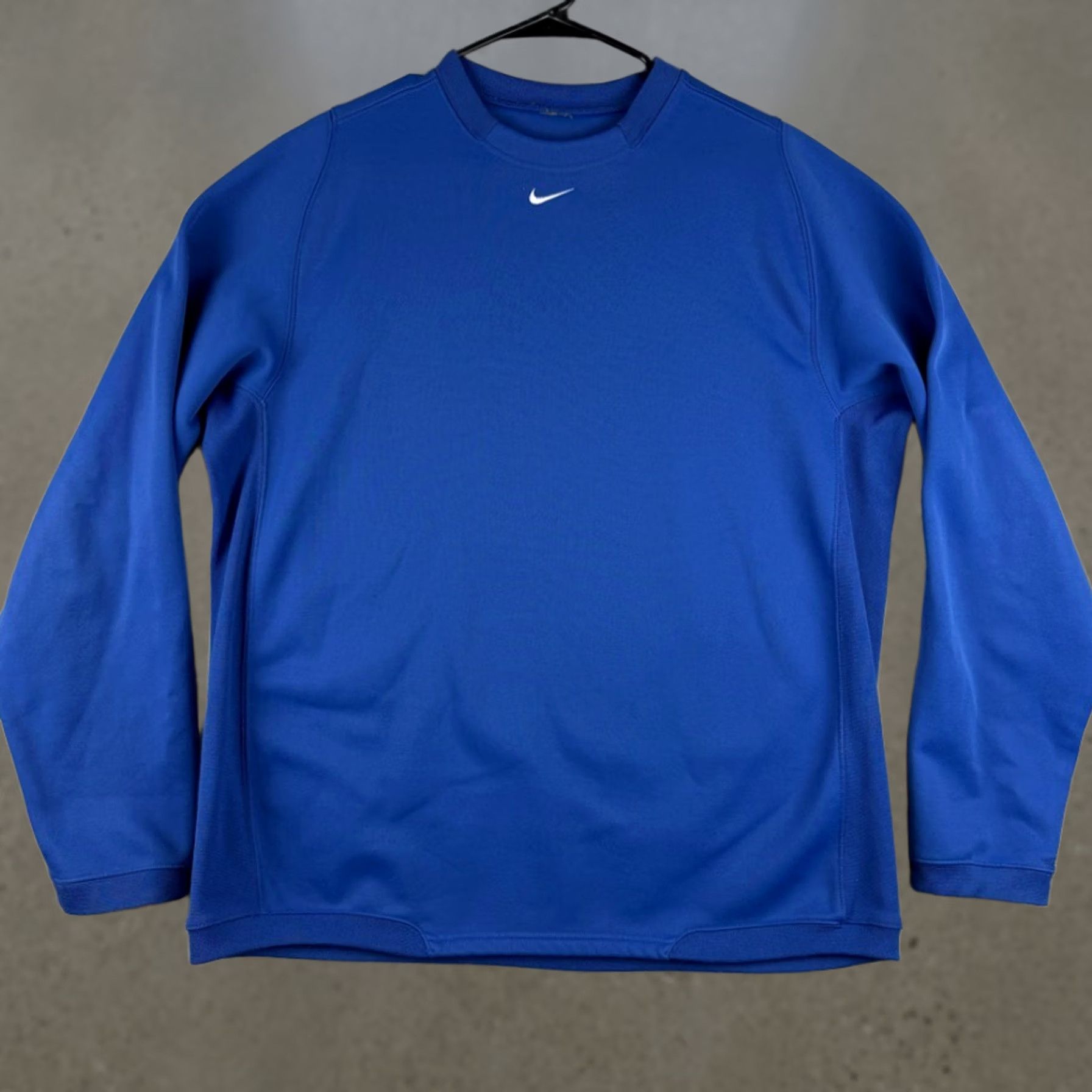 Nike × Supreme SUPREME/NIKE Navy Crewneck Sweatshirt FW18 | Grailed