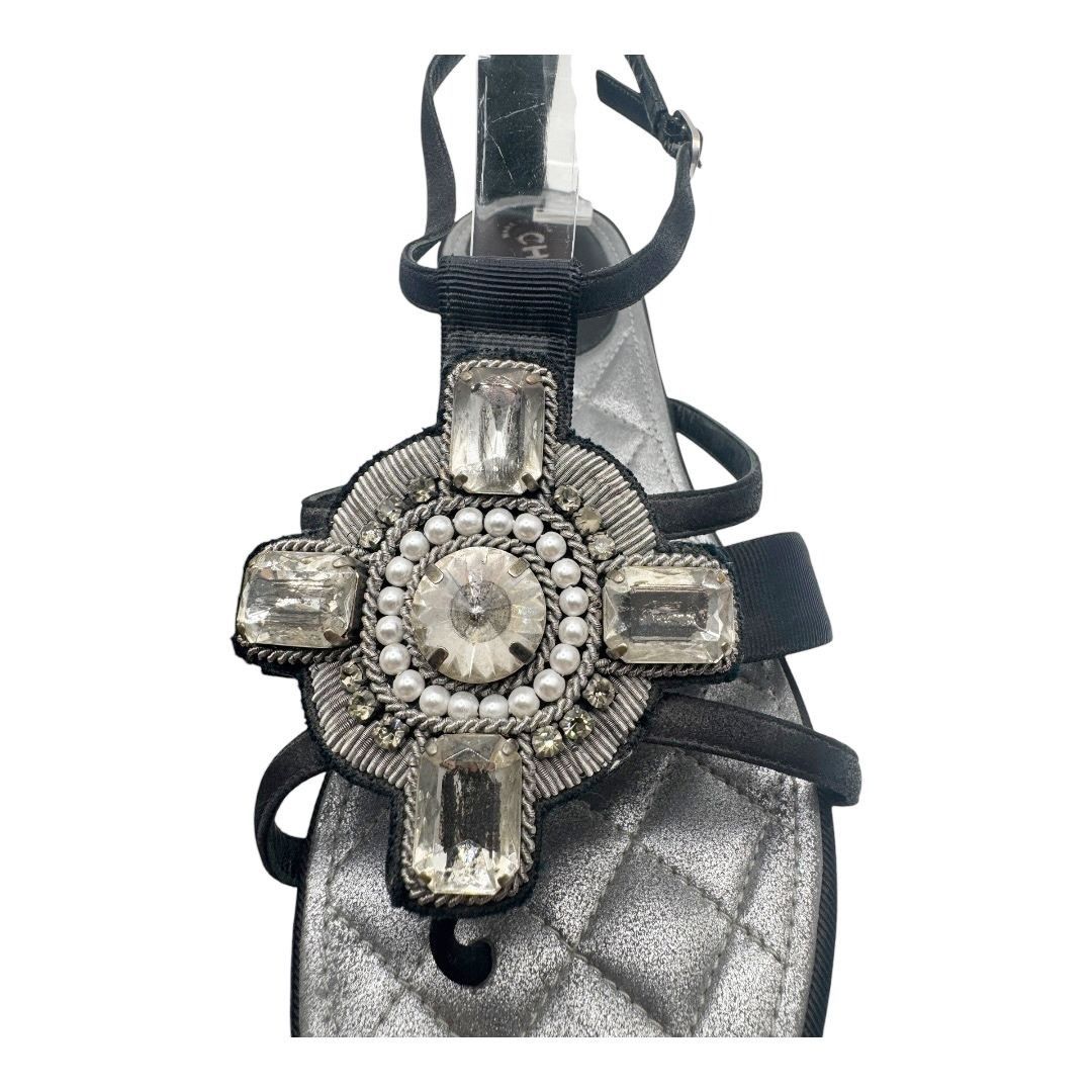 Chanel Chanel SS2006 Sandals T-Strap Byzantine Cross Size 37.5 Size US 7.5 / IT 37.5 - 4 Thumbnail