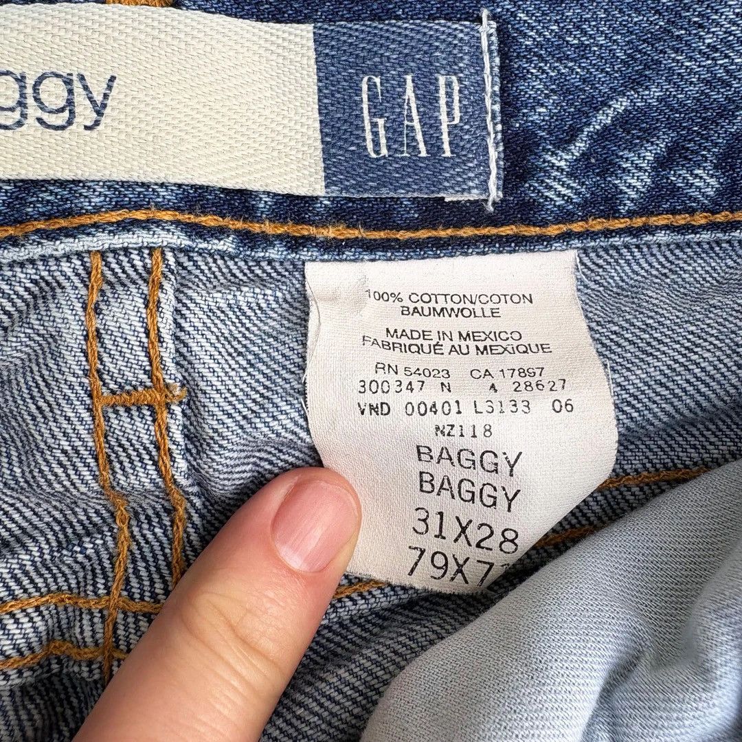 Gap Gap 1990 90s Vintage W31 L28 Baggy Blue Denim Jeans Size US 31 - 4 Thumbnail