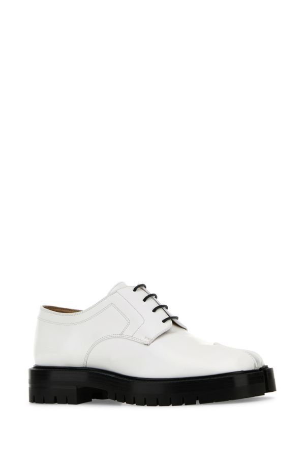 Maison Margiela o1w1db10425 Tabi Lace-up Shoes in White Size US 7 / EU 40 - 2 Thumbnail