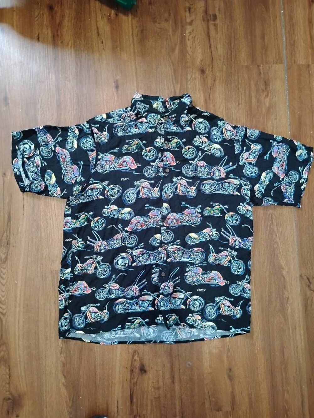 Reyn Spooner Vintage Reyn Spooner Art Eddy Y Motorcycle Hawaiian Shirt Size US M / EU 48-50 / 2 - 2 Thumbnail