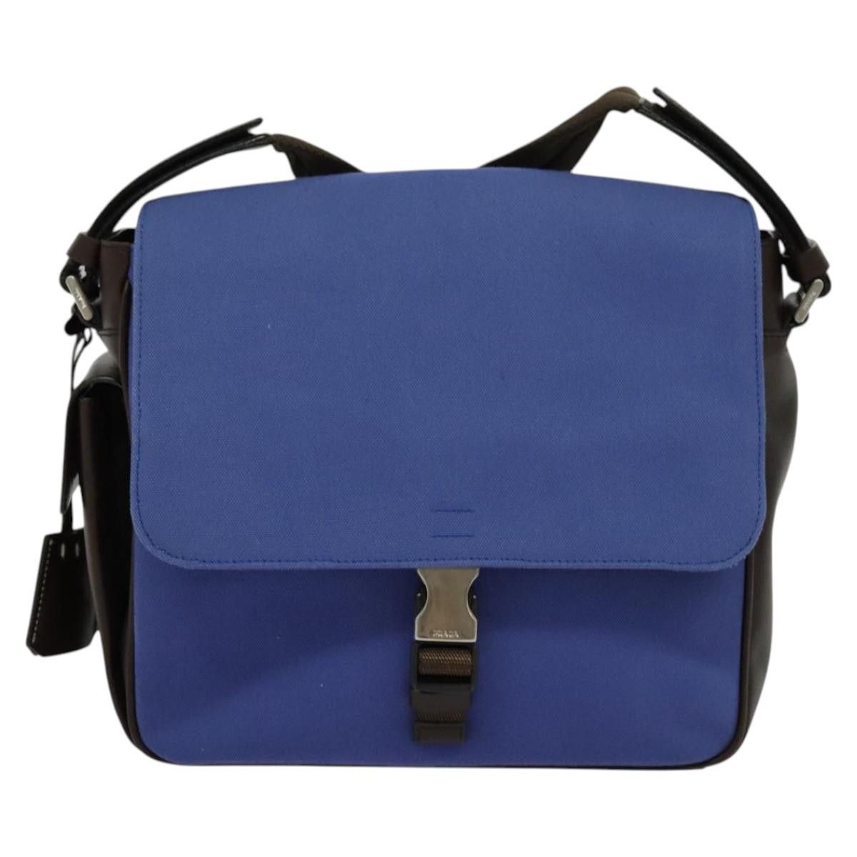 Prada PRADA Shoulder Bag Canvas Blue Silver Size ONE SIZE - 2 Thumbnail