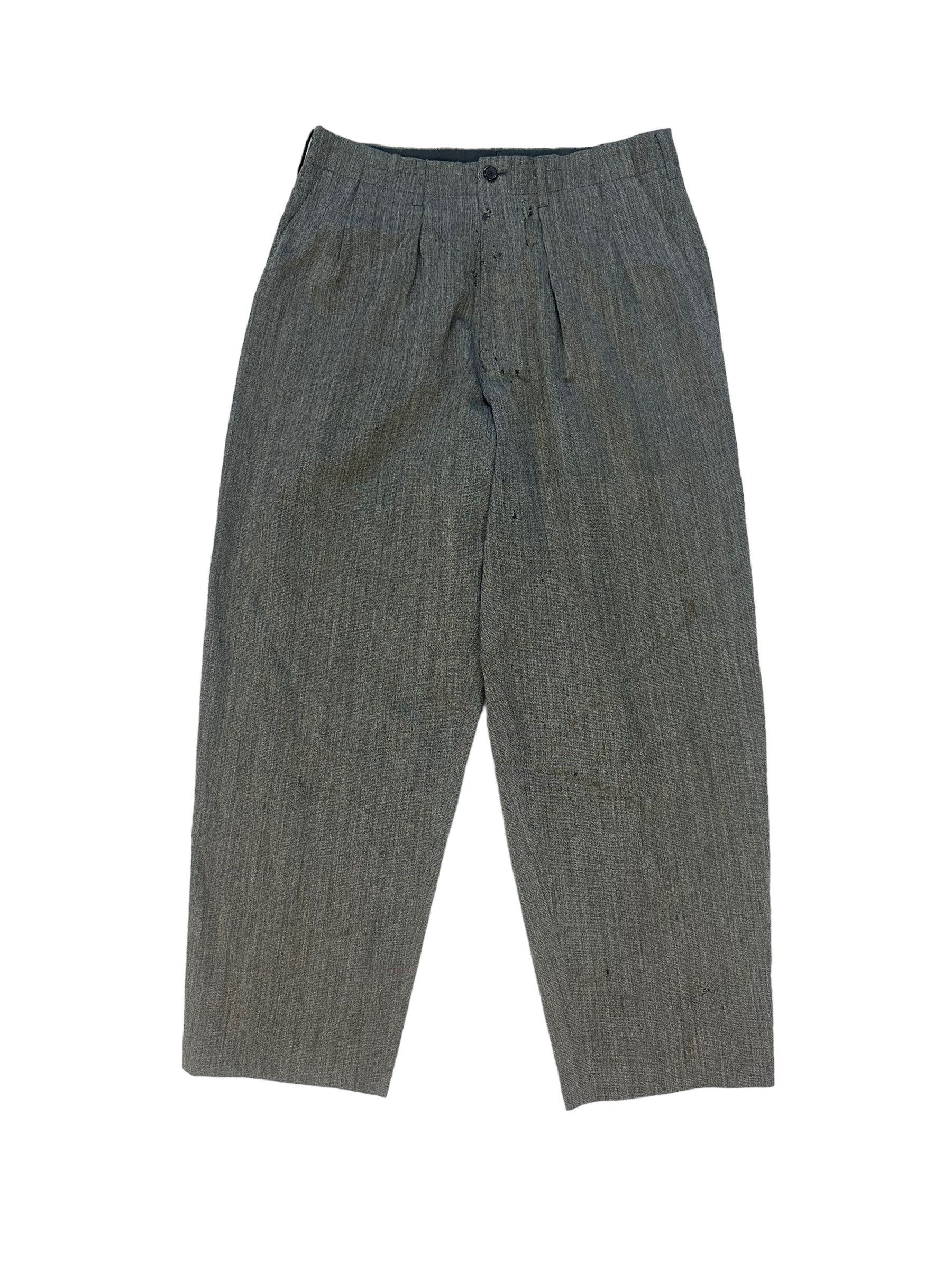 Y's TRASHED🔥 Y's FOR MEN DISTRESSED TROUSERS #7922-190 Size US 31 - 1 Thumbnail