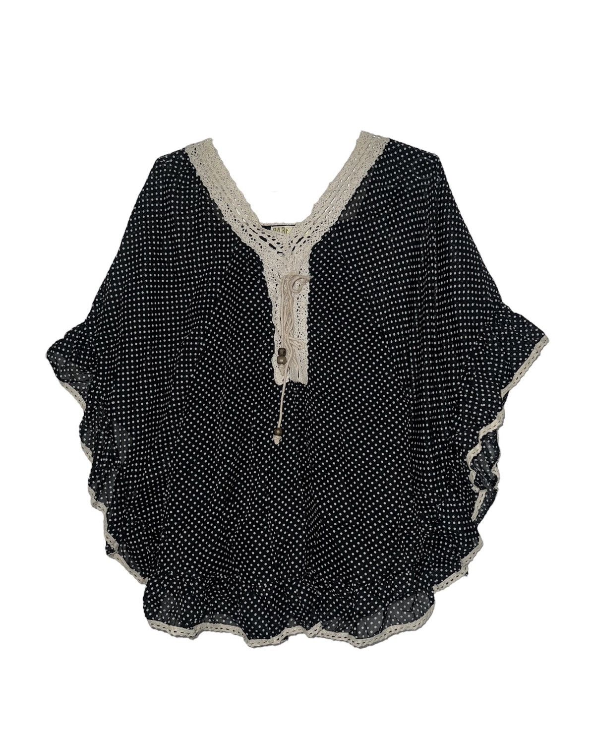 Japanese Brand PARK GIRL polka dot batwing top ➕🎀 Size M / US 6-8 / IT 42-44 - 3 Thumbnail