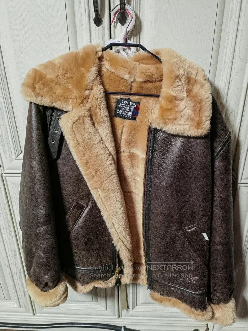 Schott Schott B-3 Heavy Aviator Wool Coat Size US L / EU 52-54 / 3 - 1 Thumbnail