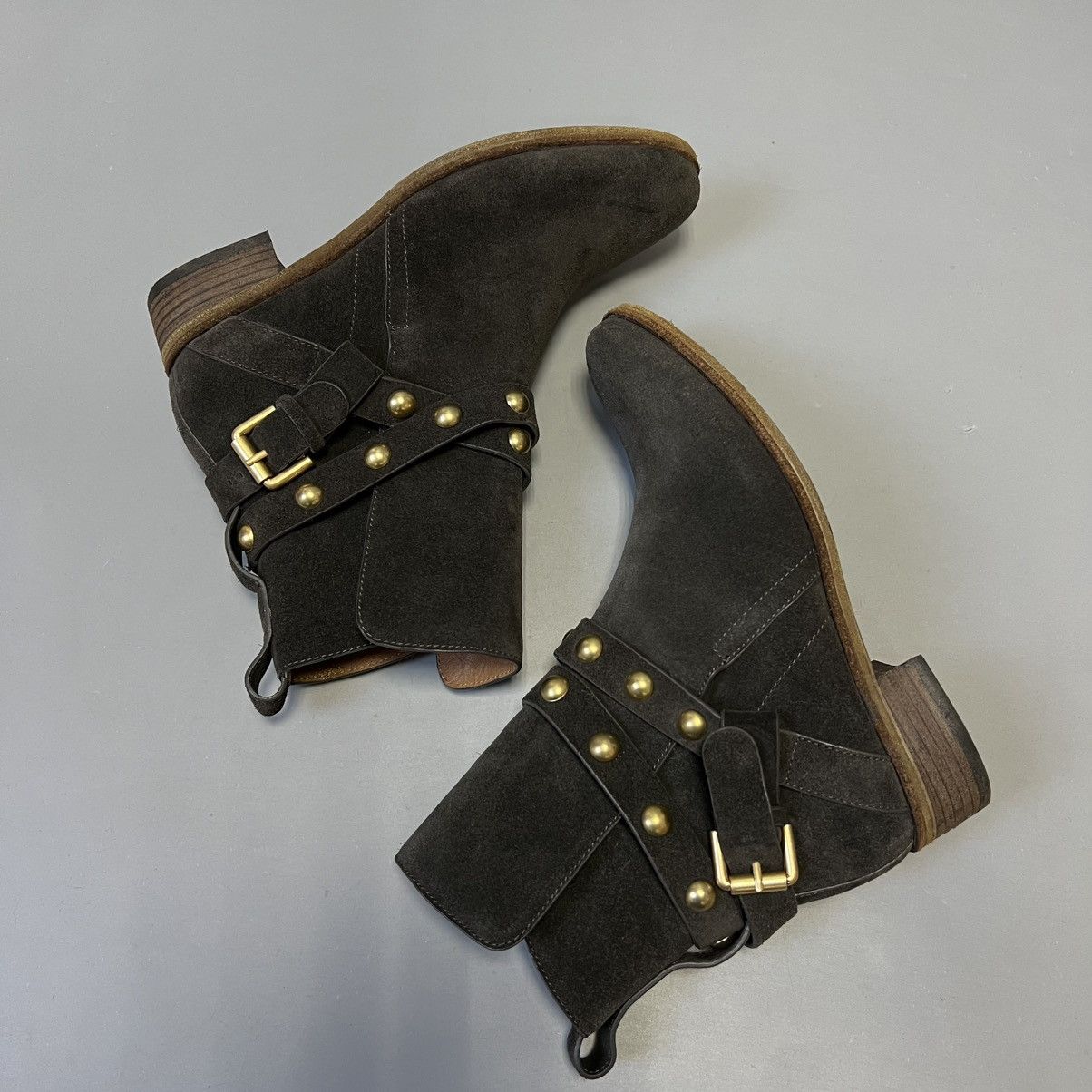 See by Chloe See by Chloe Janis Ankle Wrap Moto Boots Studs Size US 6 / IT 36 - 7 Thumbnail