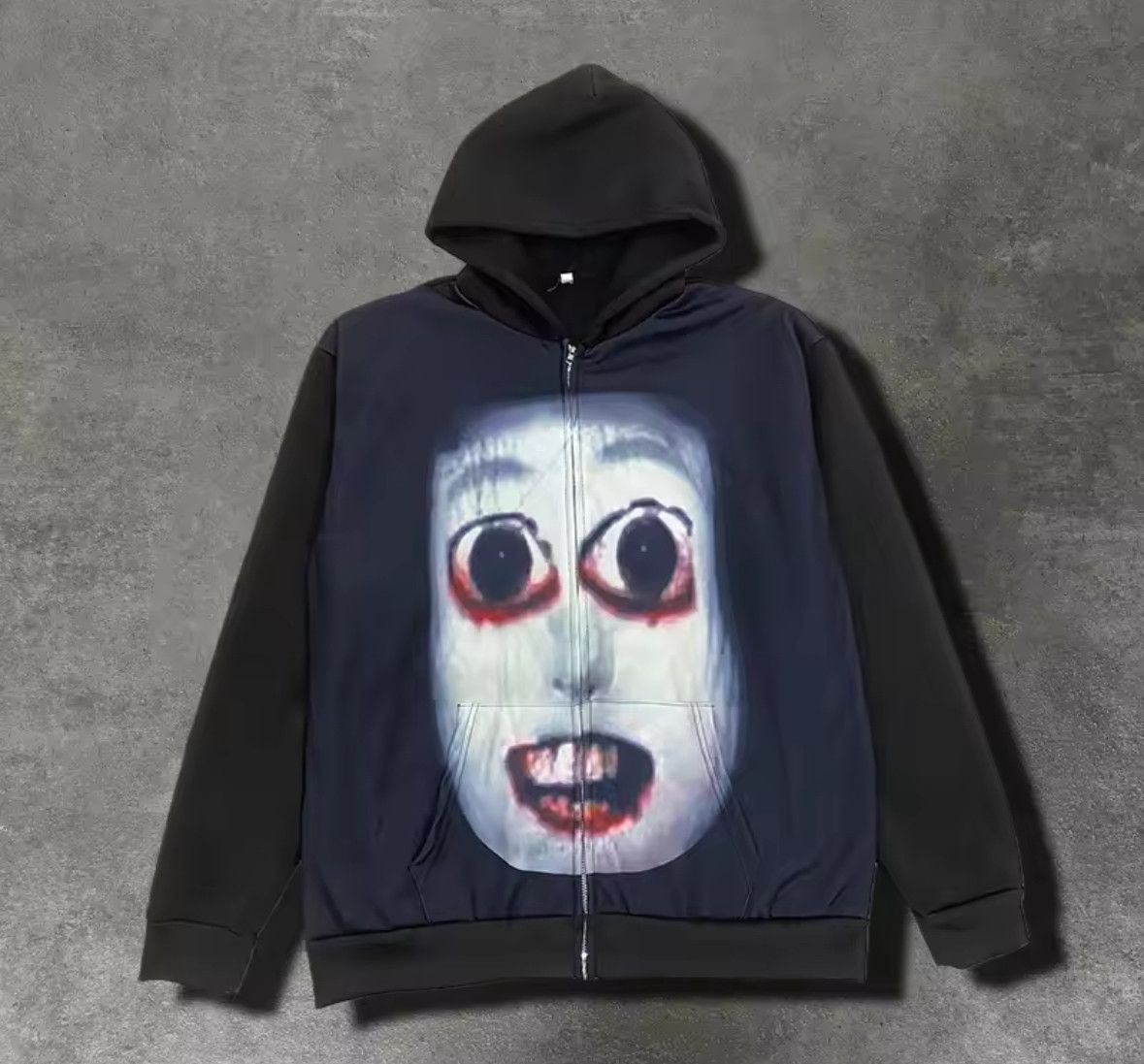 Other Fashion Punk Y2K Goth Grunge Funny Scary Ghost Face Hoodies Size US M / EU 48-50 / 2 - 1 Thumbnail
