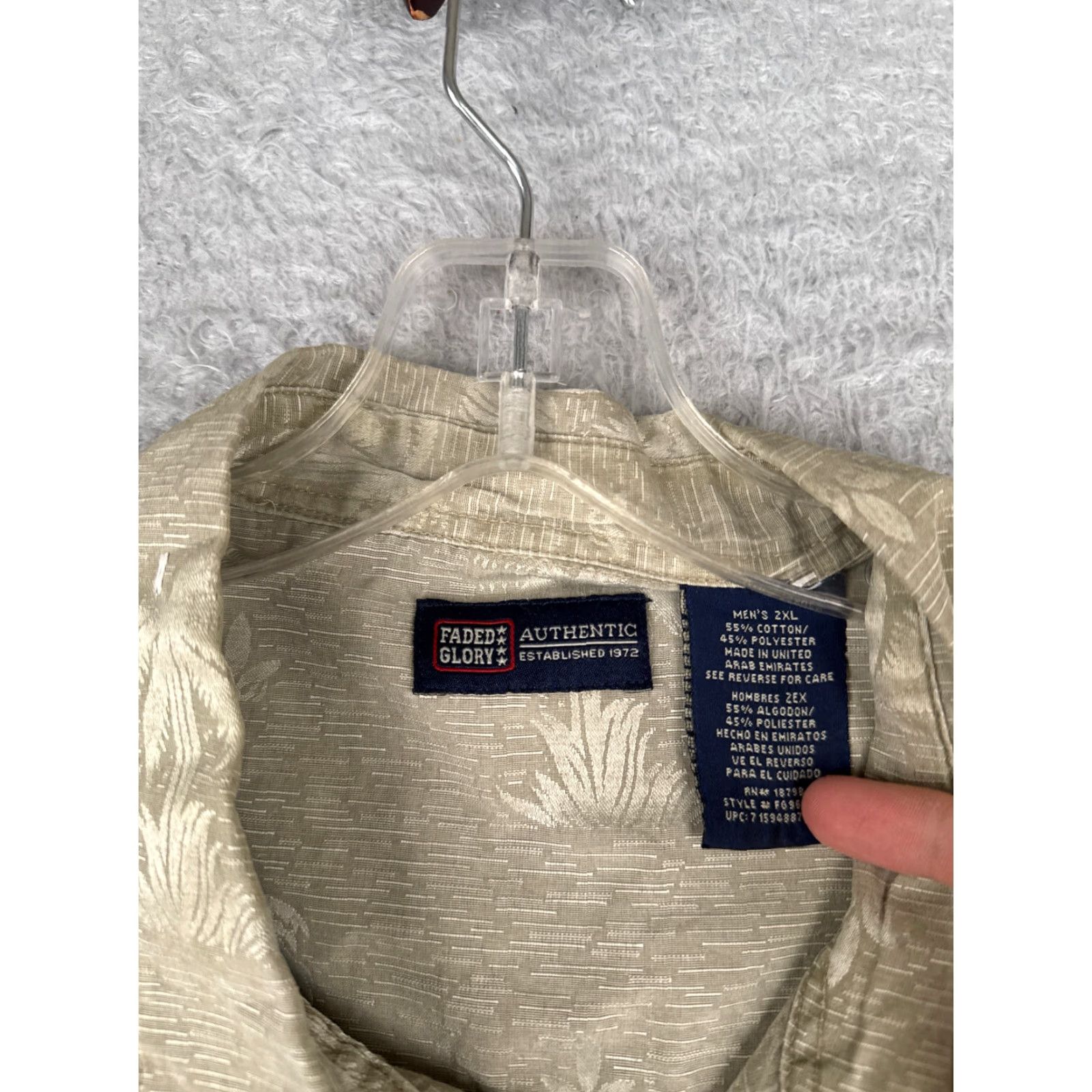 Faded Glory VINTAGE not applicable - wait. Size US XXL / EU 58 / 5 - 7 Thumbnail
