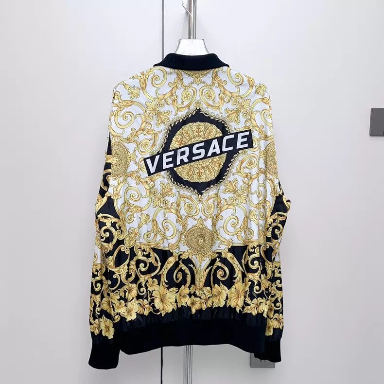 Versace Versace Black knitted patchwork baroque print reversible j Size US L / EU 52-54 / 3 - 4 Thumbnail