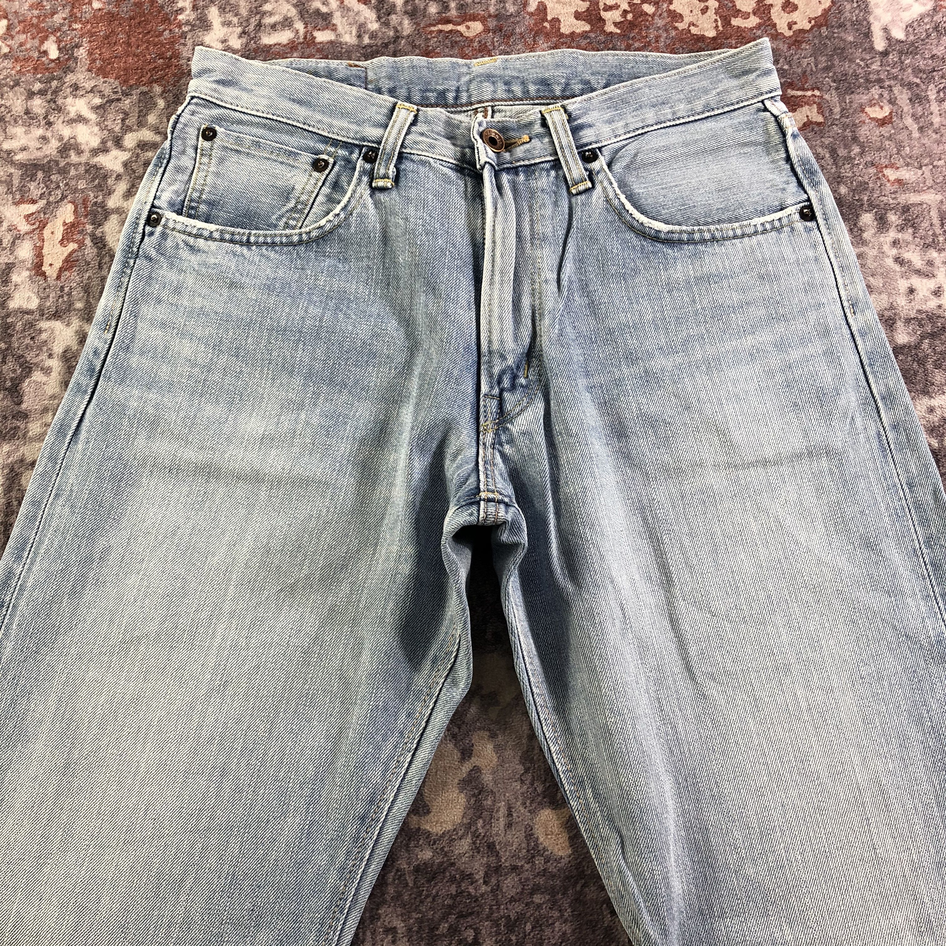 Edwin Vintage Light Wash Edwin 505 Selvedge Jeans-JM3570 Size US 31 - 3 Thumbnail