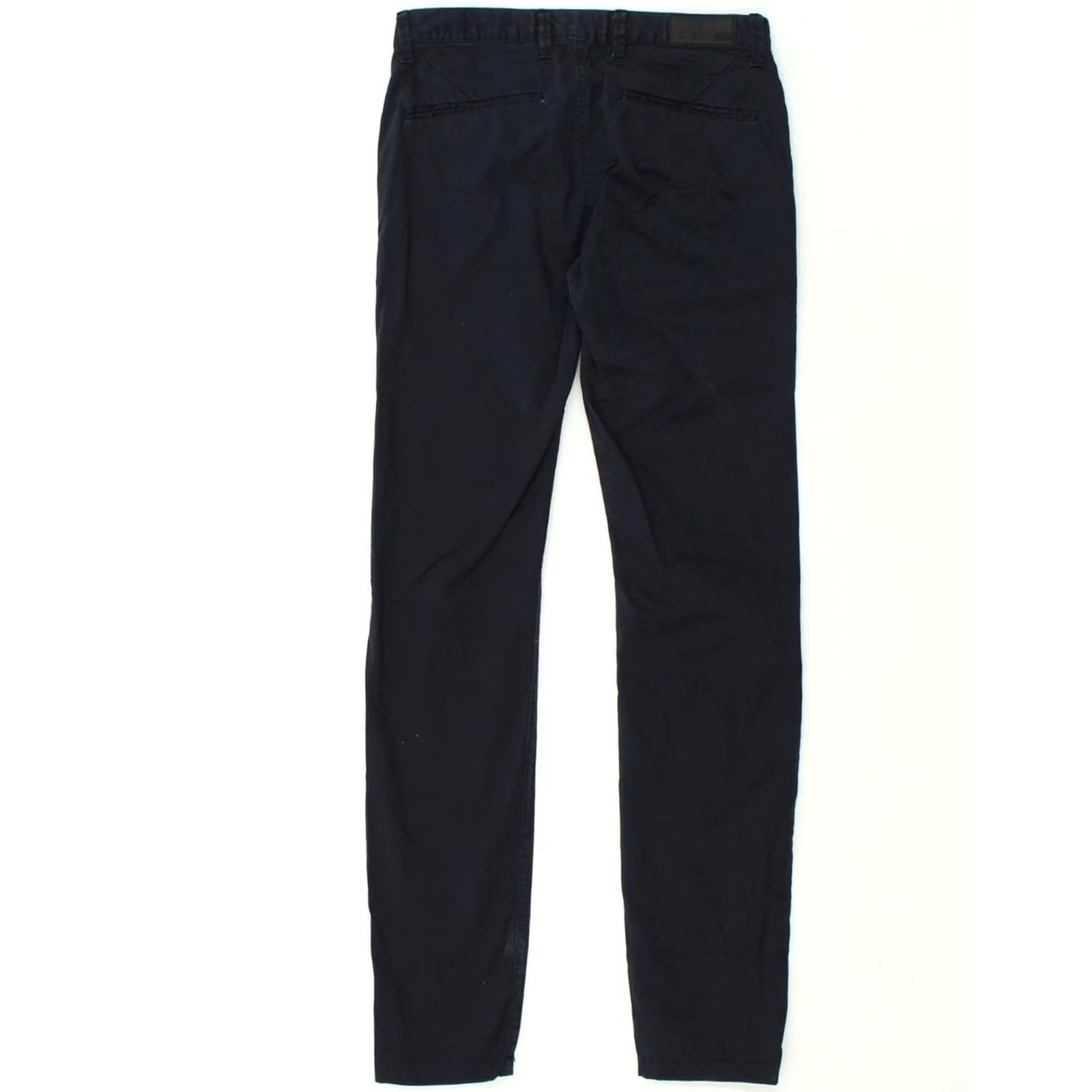 Vintage JULES Trousers Adult Small Navy Blue Skinny Chino Womens W30 L30 EU 36 Size 28" / US 6 / IT 42 - 2 Thumbnail