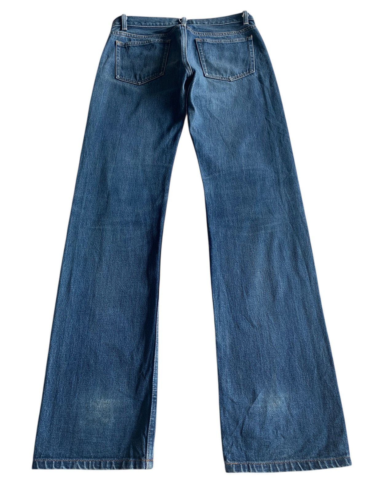 A.P.C. VINTAGE APC SELVEDGE BUTTON FLY FADED DISTRESSED DENIM Size US 30 / EU 46 - 4 Thumbnail