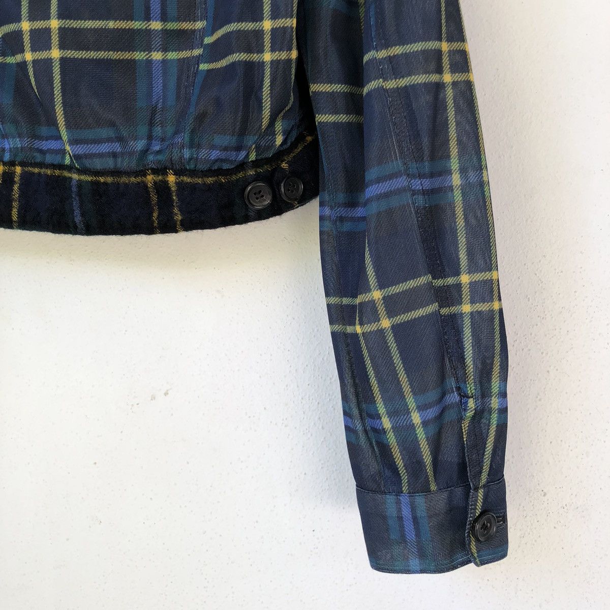 Comme des Garcons vintage Comme des Garcons Archive Hybrid Tartan Jacket Size M / US 6-8 / IT 42-44 - 6 Thumbnail