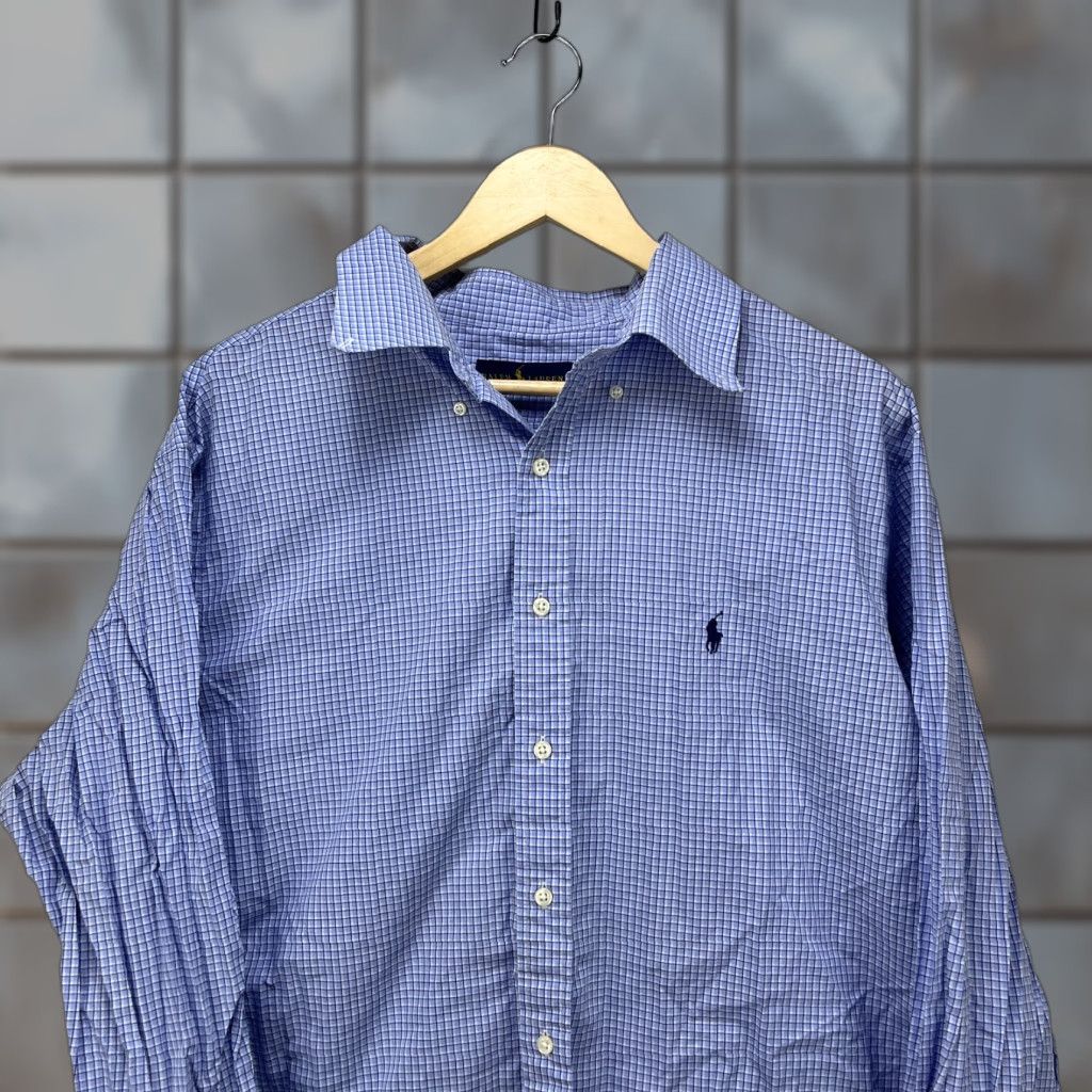 Polo Ralph Lauren VINTAGE Polo Ralph Lauren Button-Up Long Sleeve Shirt 18 Blue Mens XXL Long Sleeve Shirt Polo Ralph Lauren Button-Up 18 Blue Mens XXL Size US XXL / EU 58 / 5 - 1 Thumbnail