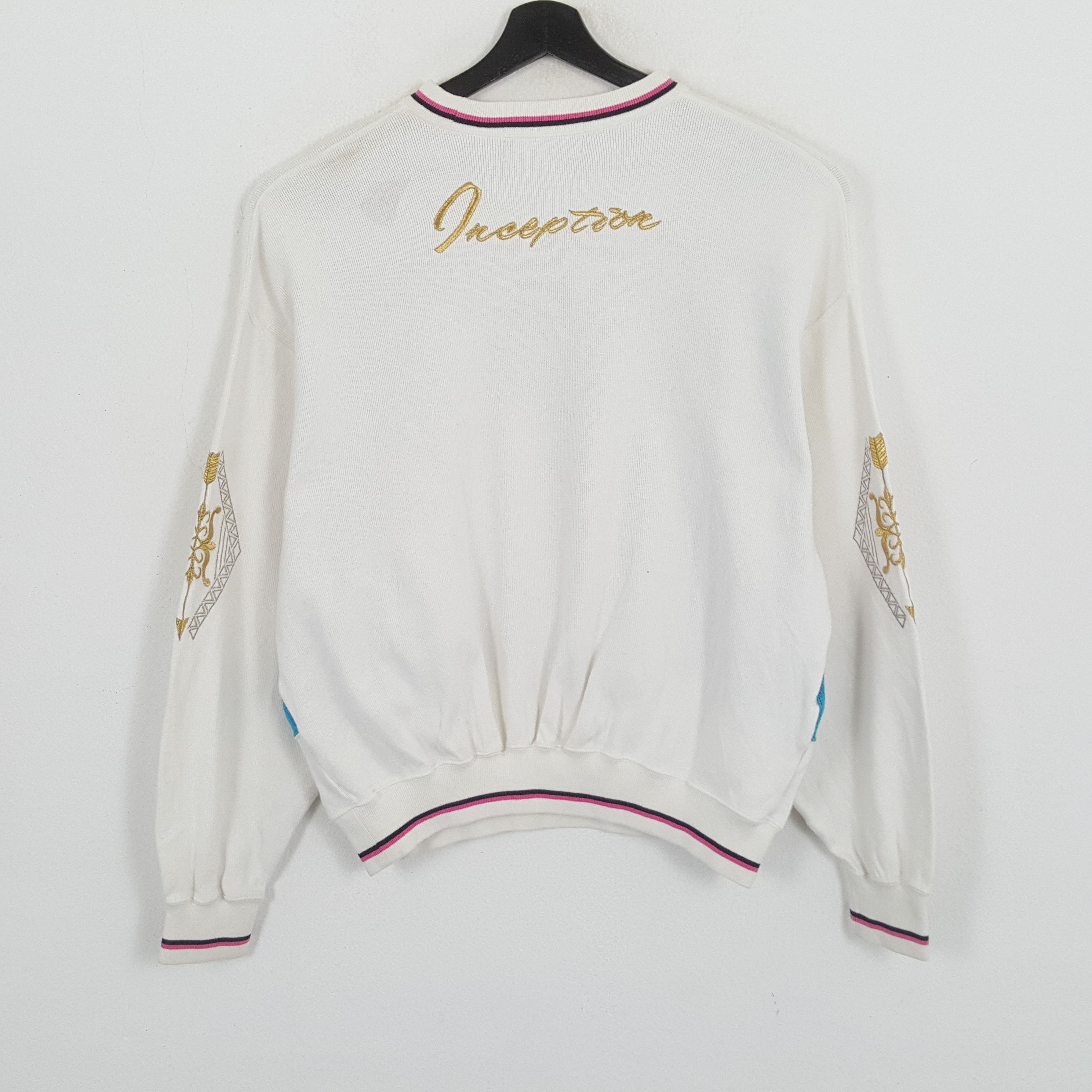 Vintage INCEPTION Multicolour Nice Design Sweatshirt Size US L / EU 52-54 / 3 - 3 Thumbnail