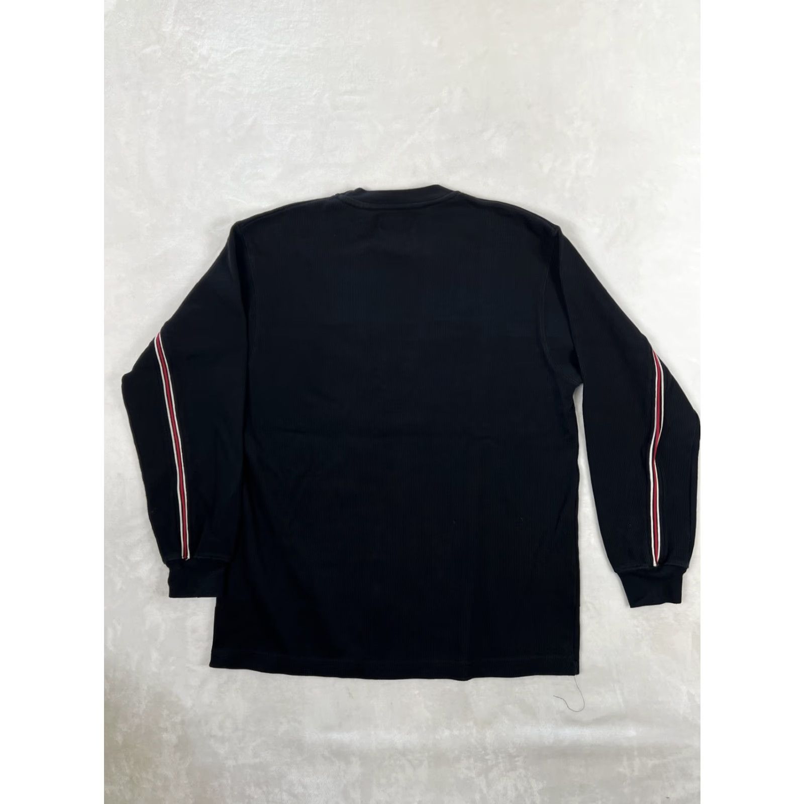 Point Zero VINTAGE Point Zero Long Sleeve Striped Sweat Shirt Mens XL Black Knit Size US XL / EU 56 / 4 - 6 Thumbnail