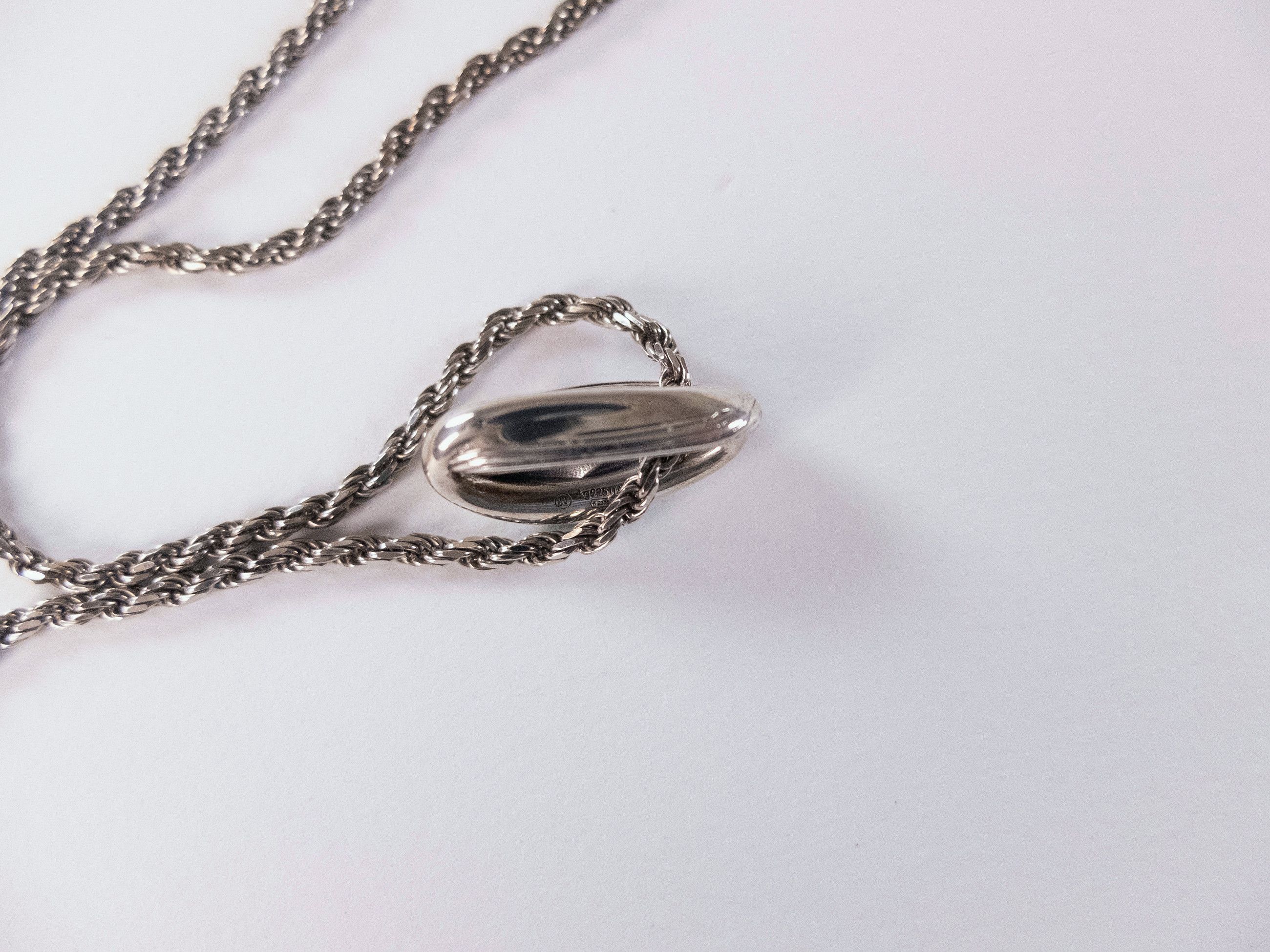 Bottega Veneta BOTTEGA VENETA Trio silver & green pendant necklace q Size ONE SIZE - 7 Thumbnail