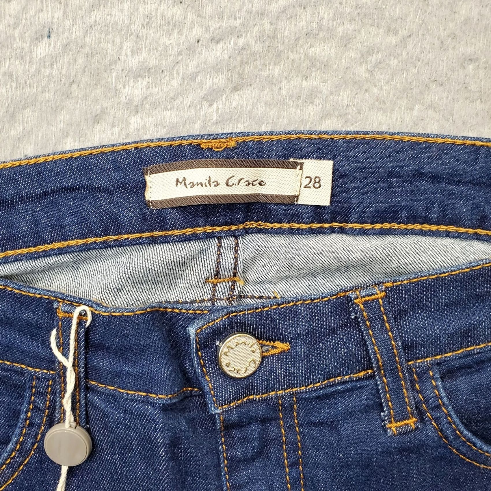 Vintage Manila Grace Womens Jeans 28 Blue Denim Westway Raw Step Leg 5-Pocket Design Regular Inseam 29.25" Distressed? No NWT No N/A Size 28" / US 6 / IT 42 - 7 Thumbnail