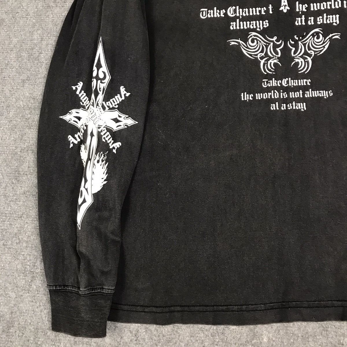 14th Addiction × Japanese Brand × KMRii Angel Devil Black Sun faded Distress Punk long Tshirt Size US S / EU 44-46 / 1 - 10 Thumbnail